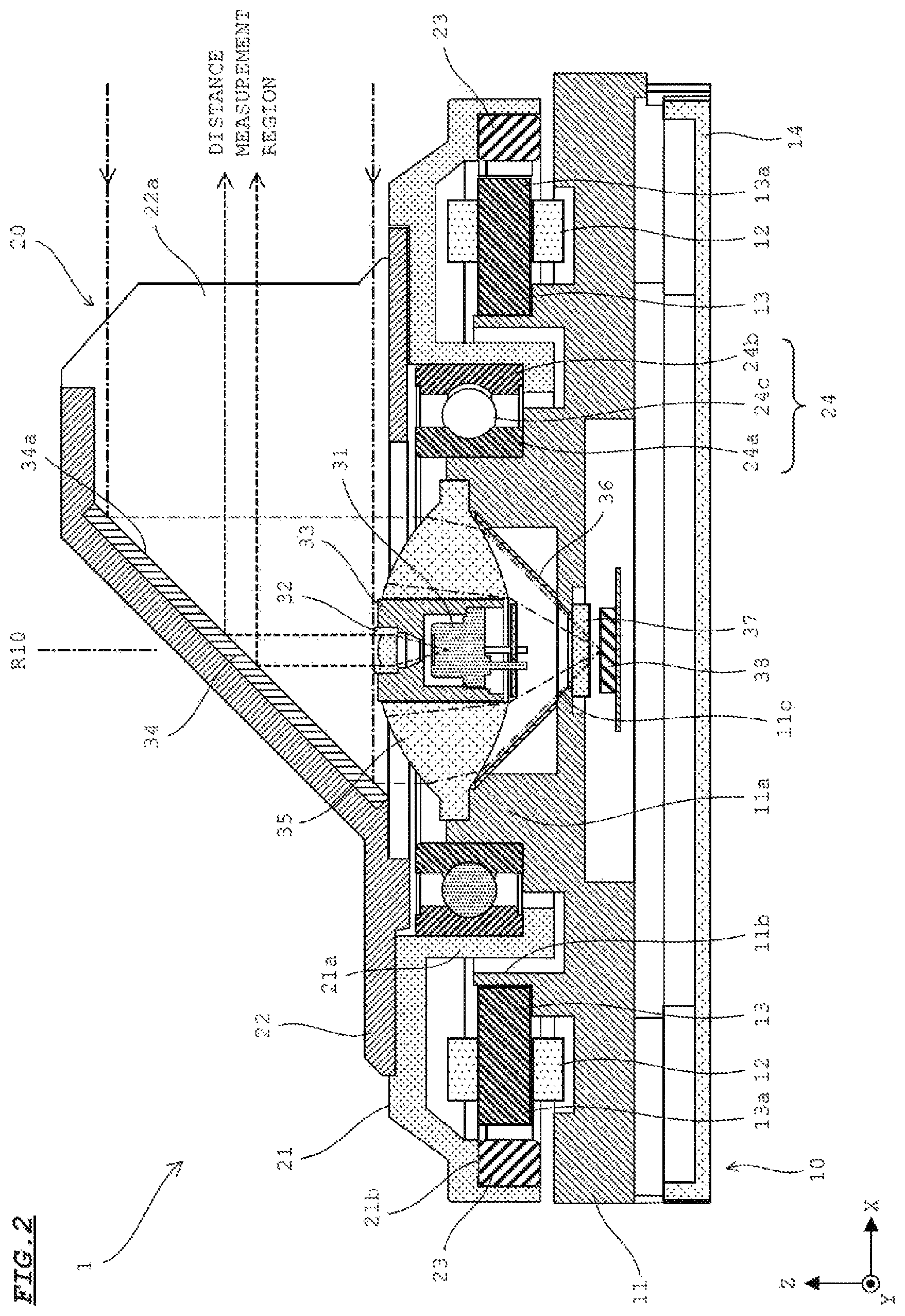Patent US12313777 Figure 2 – Distance measuring device