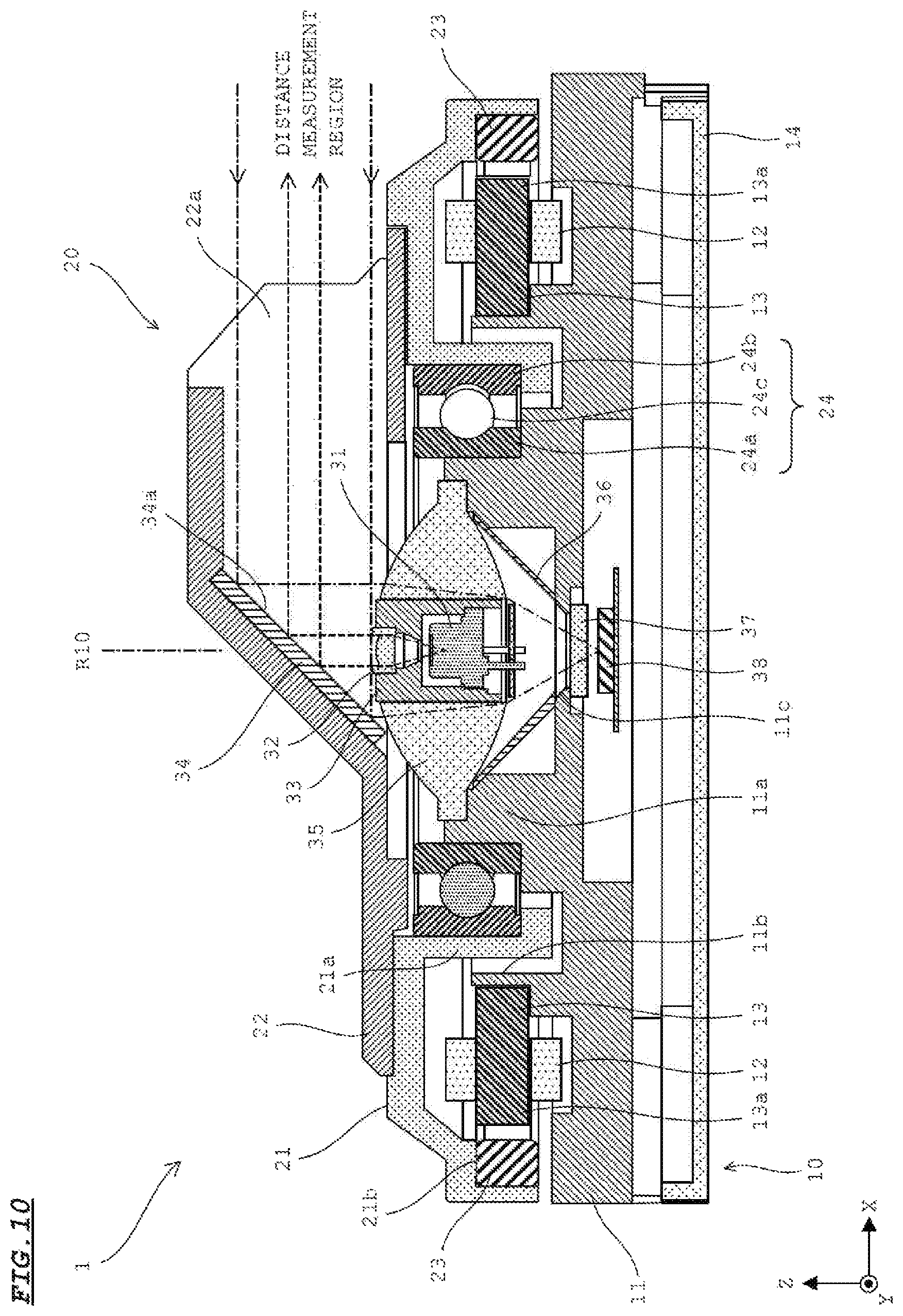 Patent US12313777 Figure 10 – Distance measuring device