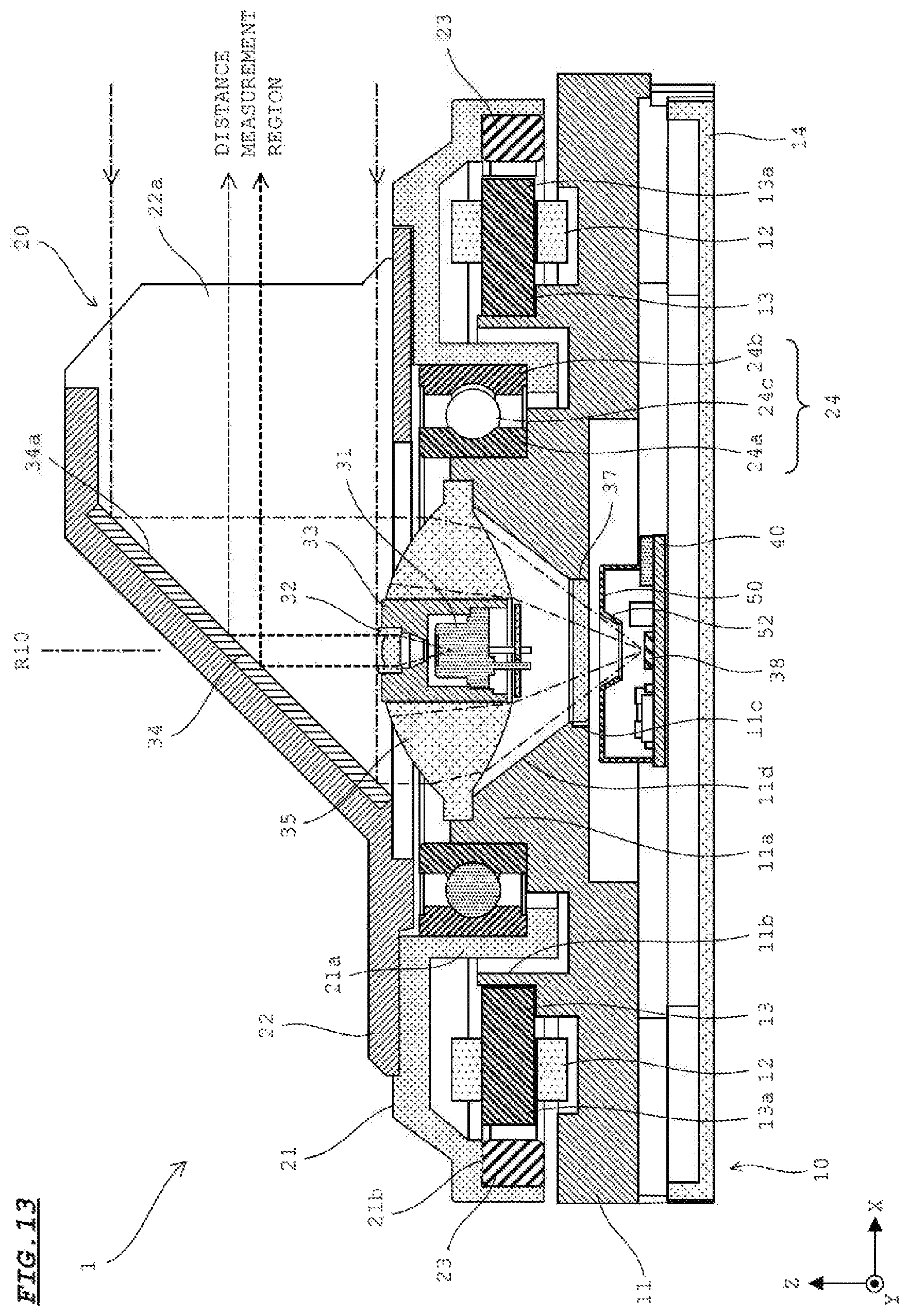 Patent US12313777 Figure 13 – Distance measuring device