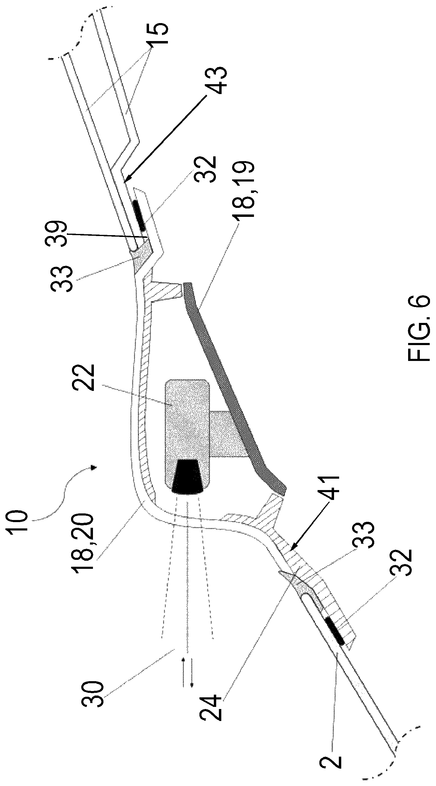 Patent US12313778 Figure 6 – Vehicle window with integrated sensor module