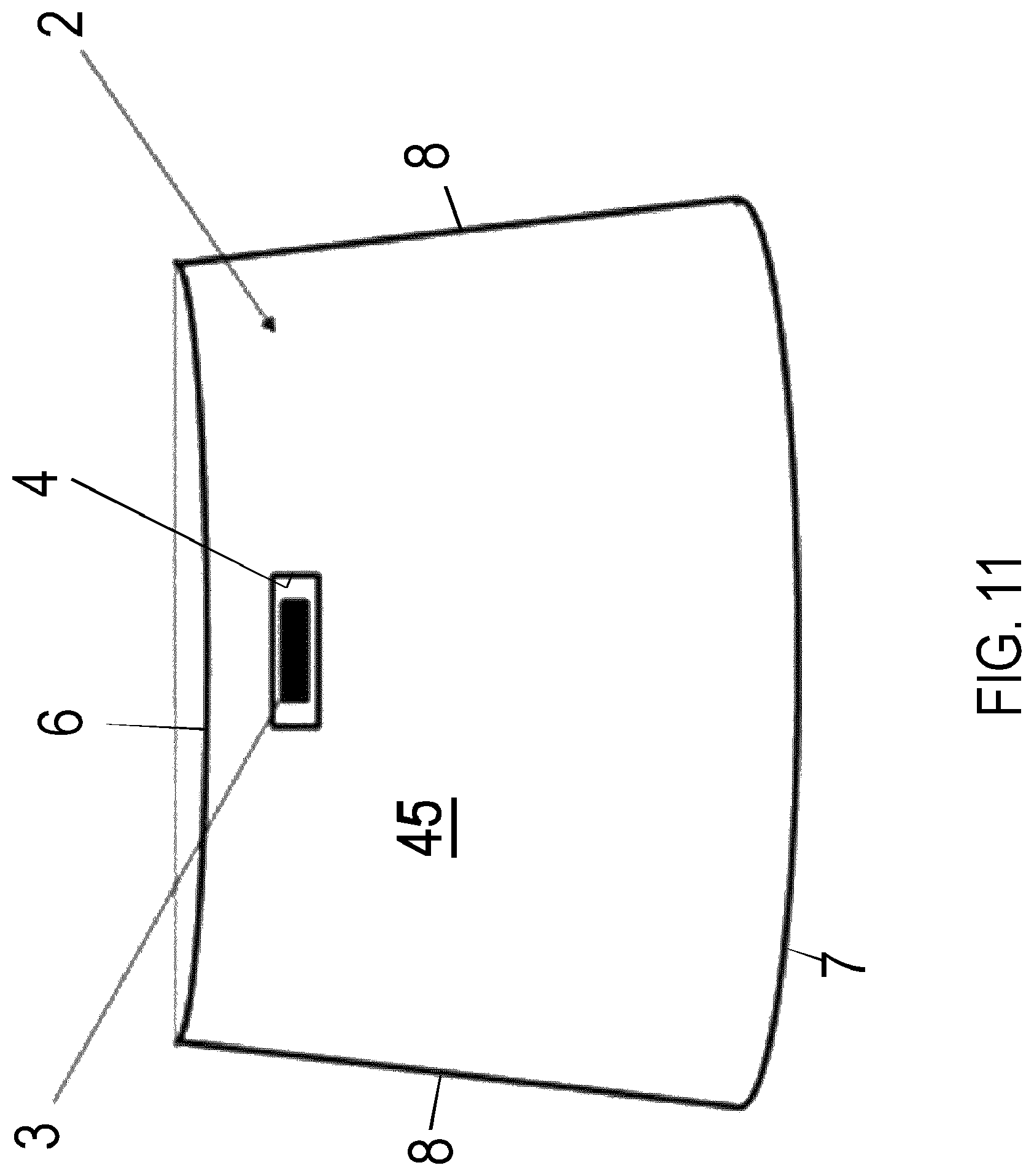 Patent US12313778 Figure 11 – Vehicle window with integrated sensor module