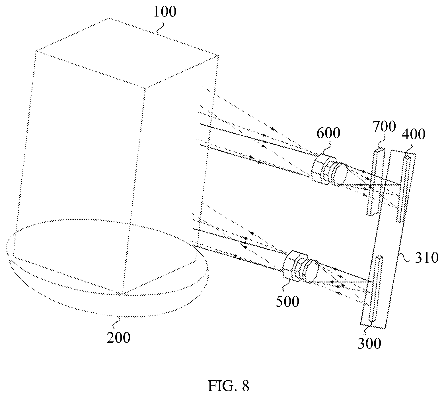 Patent US12313780 Figure 6 – Prism and multi-beam lidar system