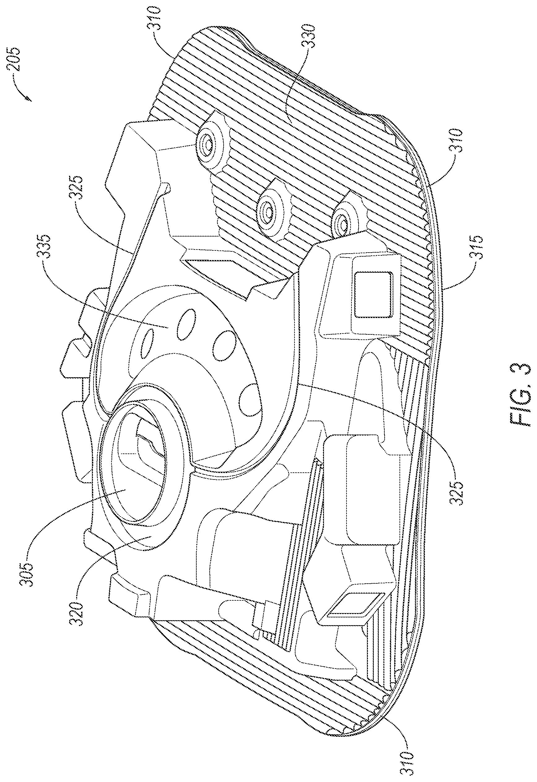 Patent US12313781 Figure 3 – Sensor assembly with fluid management seal
