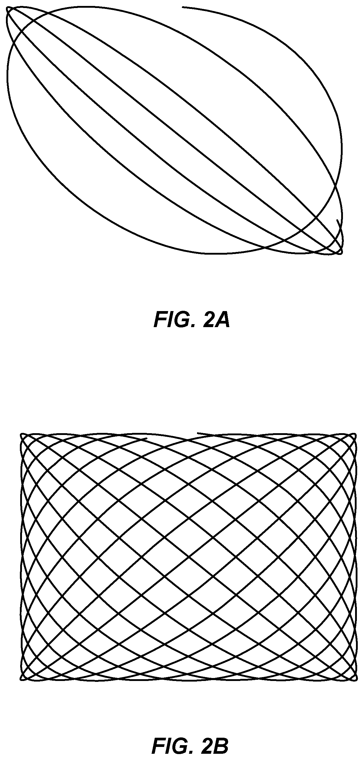 Patent US12313784 Figure 2 – Half and quarter lissajous scan patterns for LiDAR