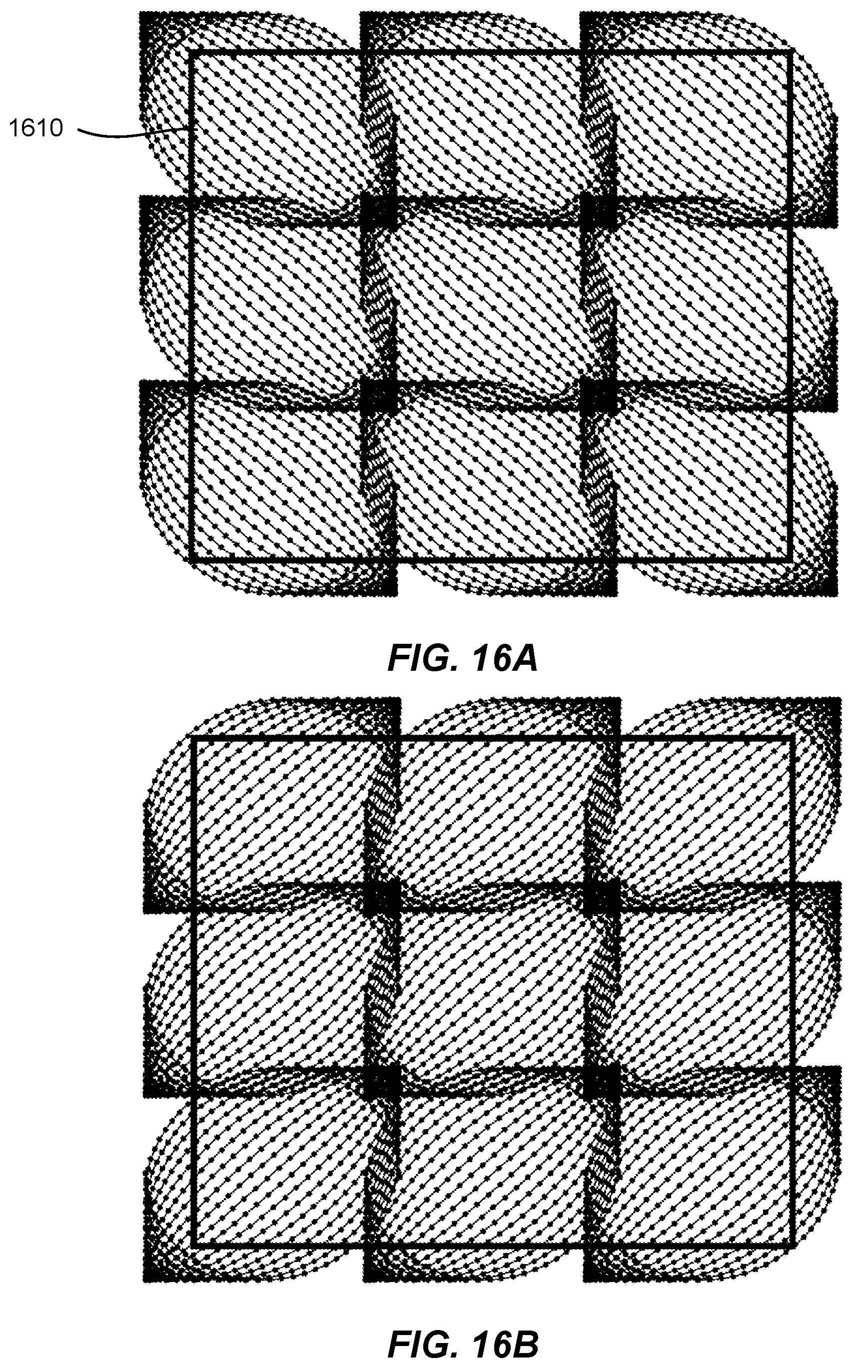 Patent US12313784 Figure 16 – Half and quarter lissajous scan patterns for LiDAR