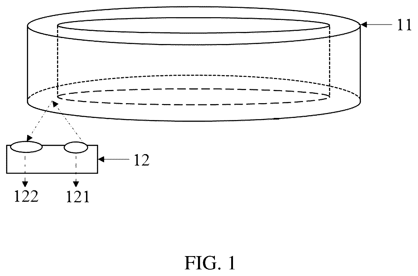 Patent US12313787 Figure 1 – Electronic device, and interaction method and device