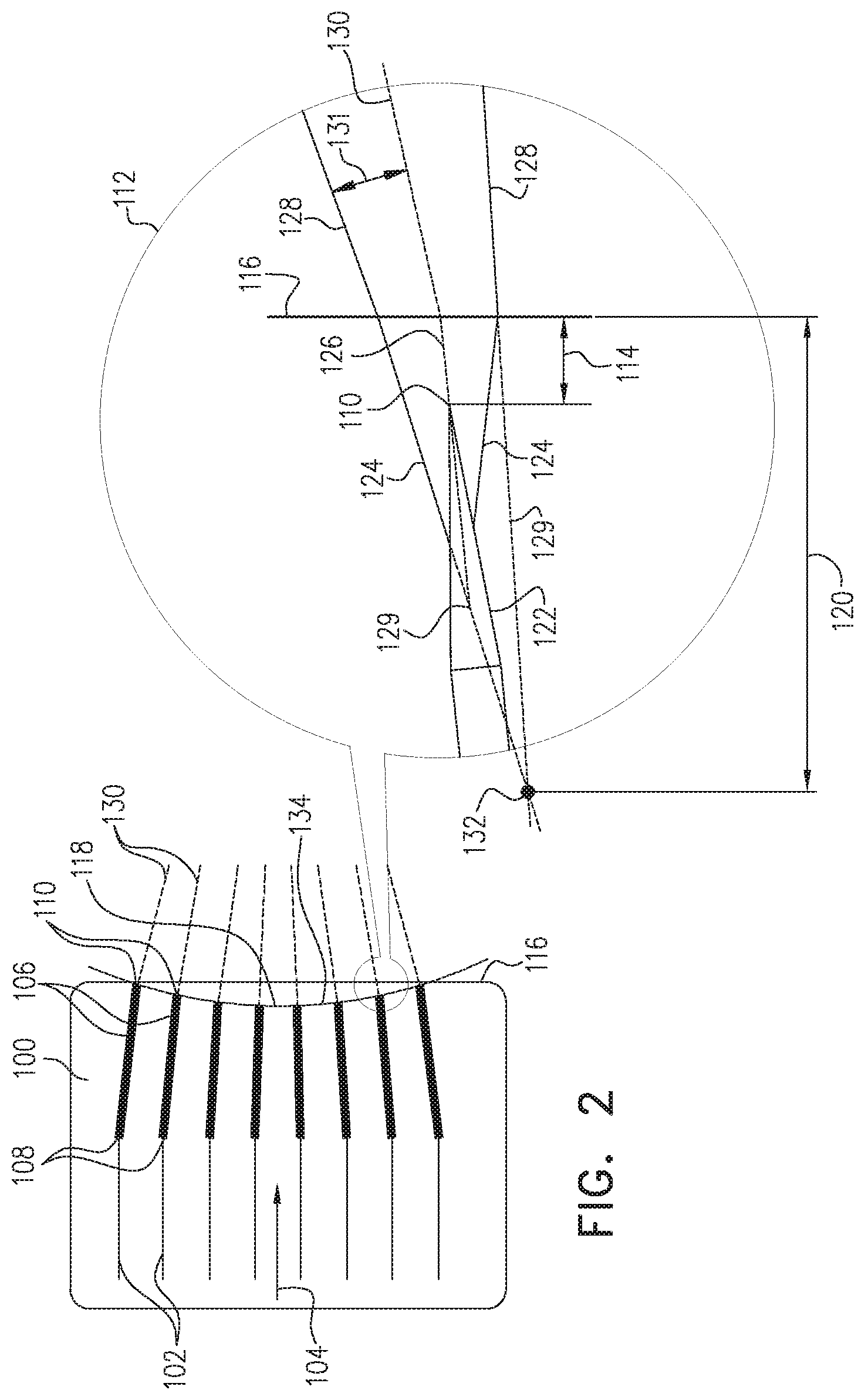 Patent US12313790 Figure 2 – Focal plane optical conditioning for integrated photonics