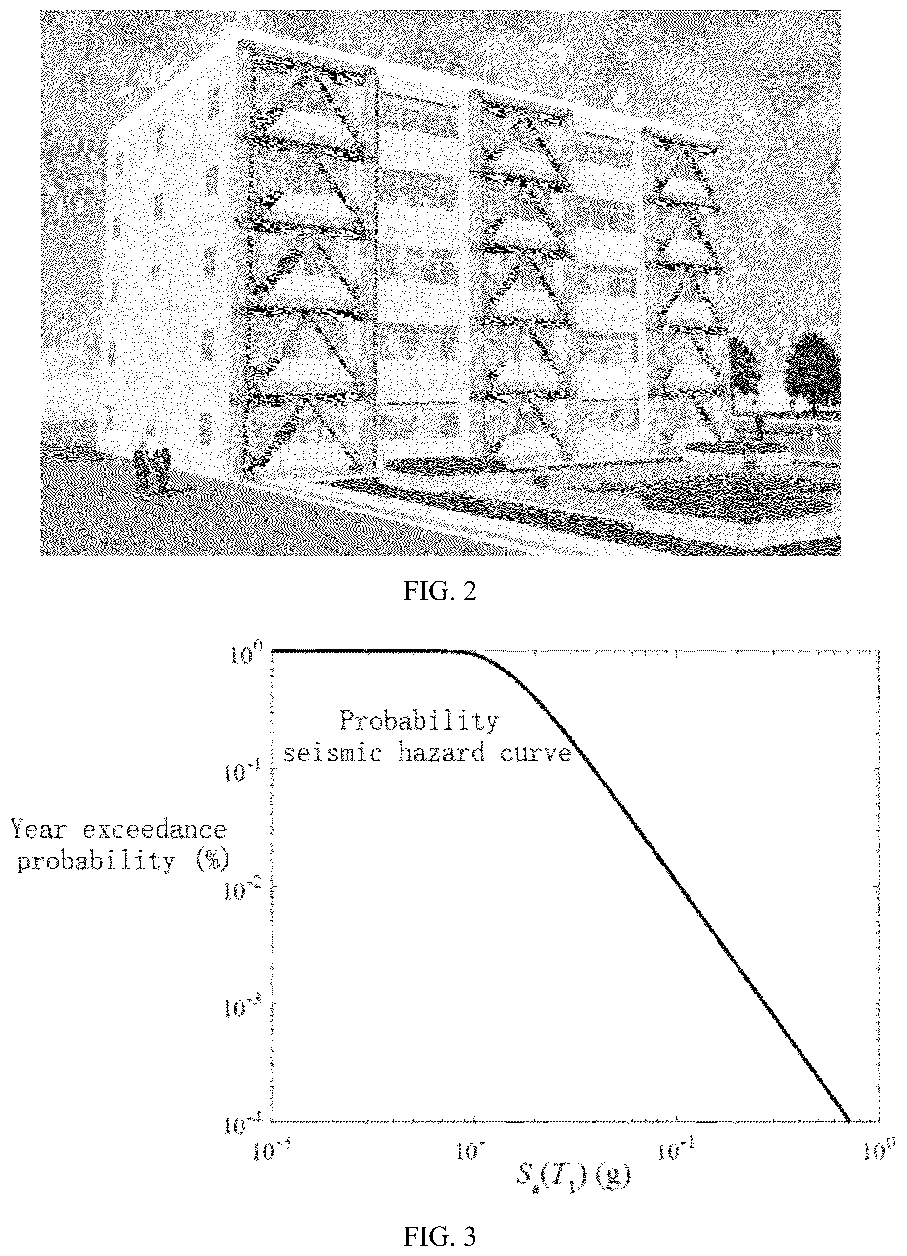 Patent US12313799 Figure 2 – Calculation method for annual average probabilistic seismic loss of external substructure reinforcement system based on interfacial shear stresses