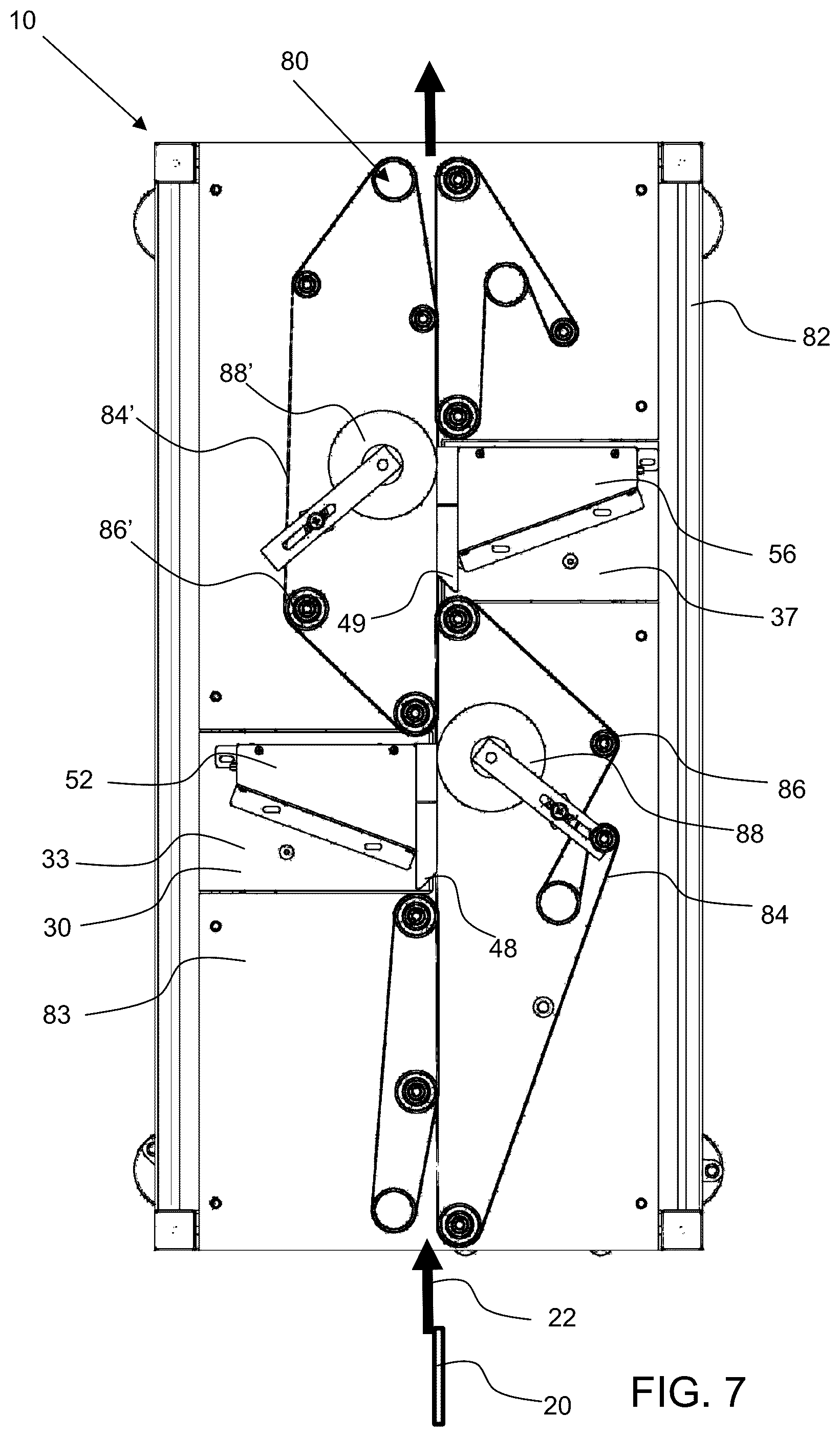 Patent US12313805 Figure 7 – Mailpiece magnetic ink content recognition detection system