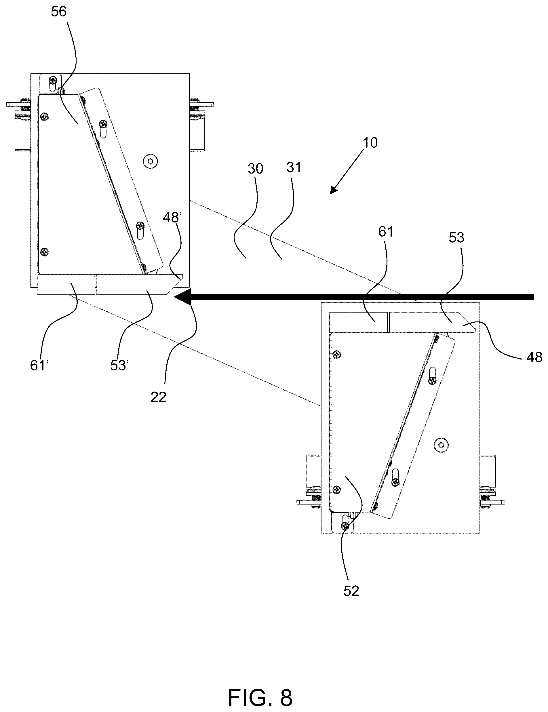 Patent US12313805 Figure 8 – Mailpiece magnetic ink content recognition detection system