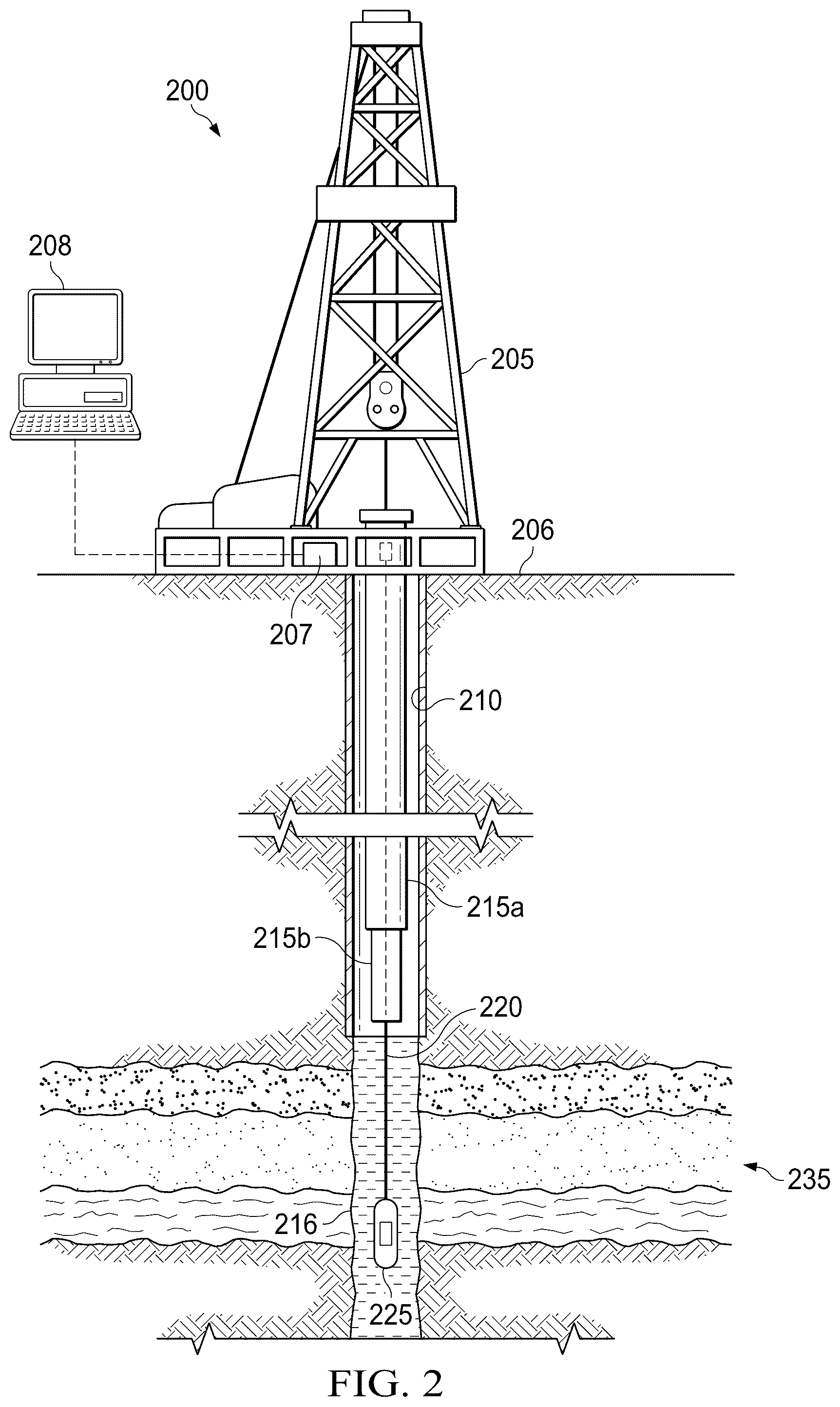 Patent US12313808 Figure 2 – Correlating true vertical depths for a measured depth