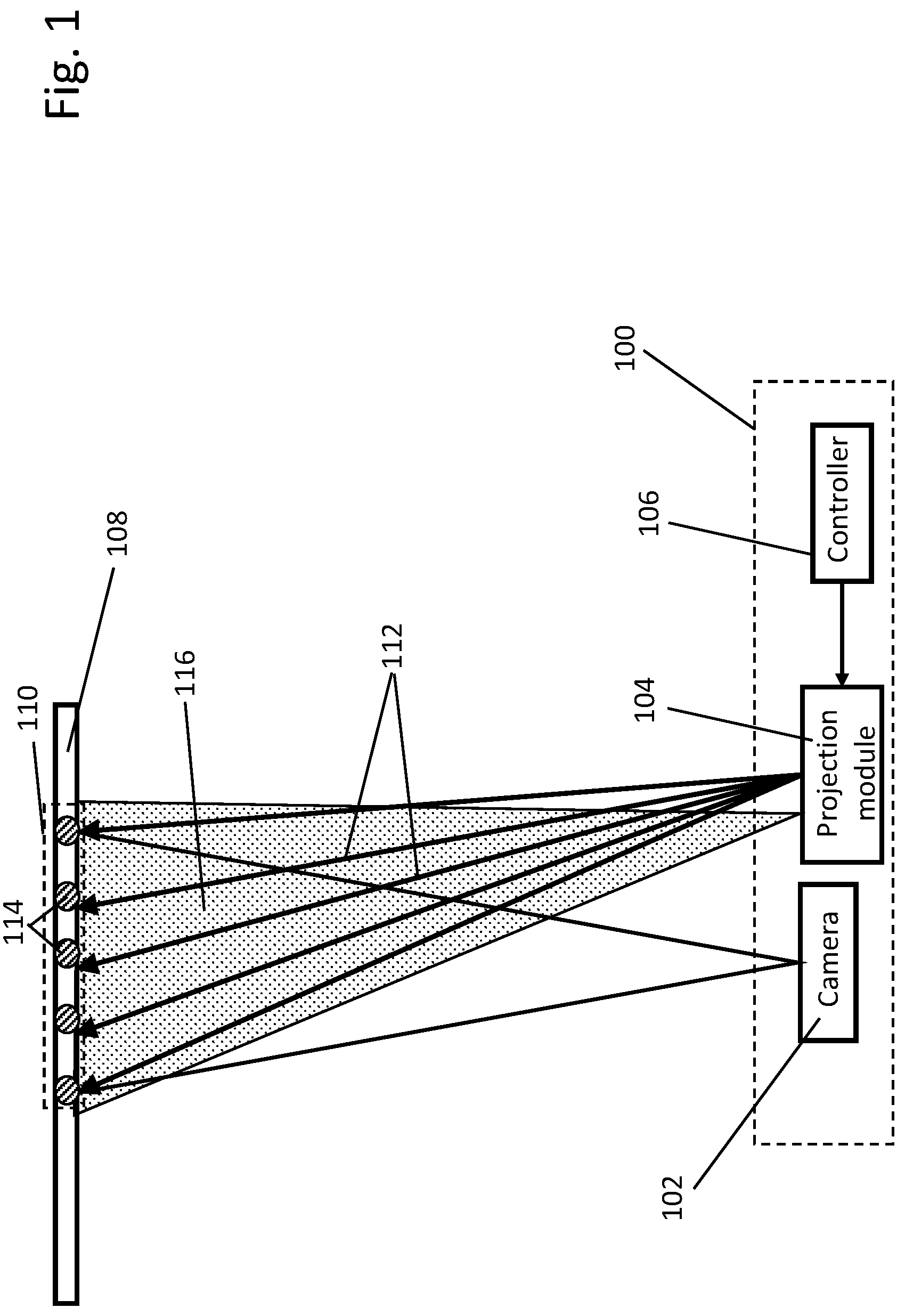Patent US12313812 Figure 1 – MOE-based illumination projector