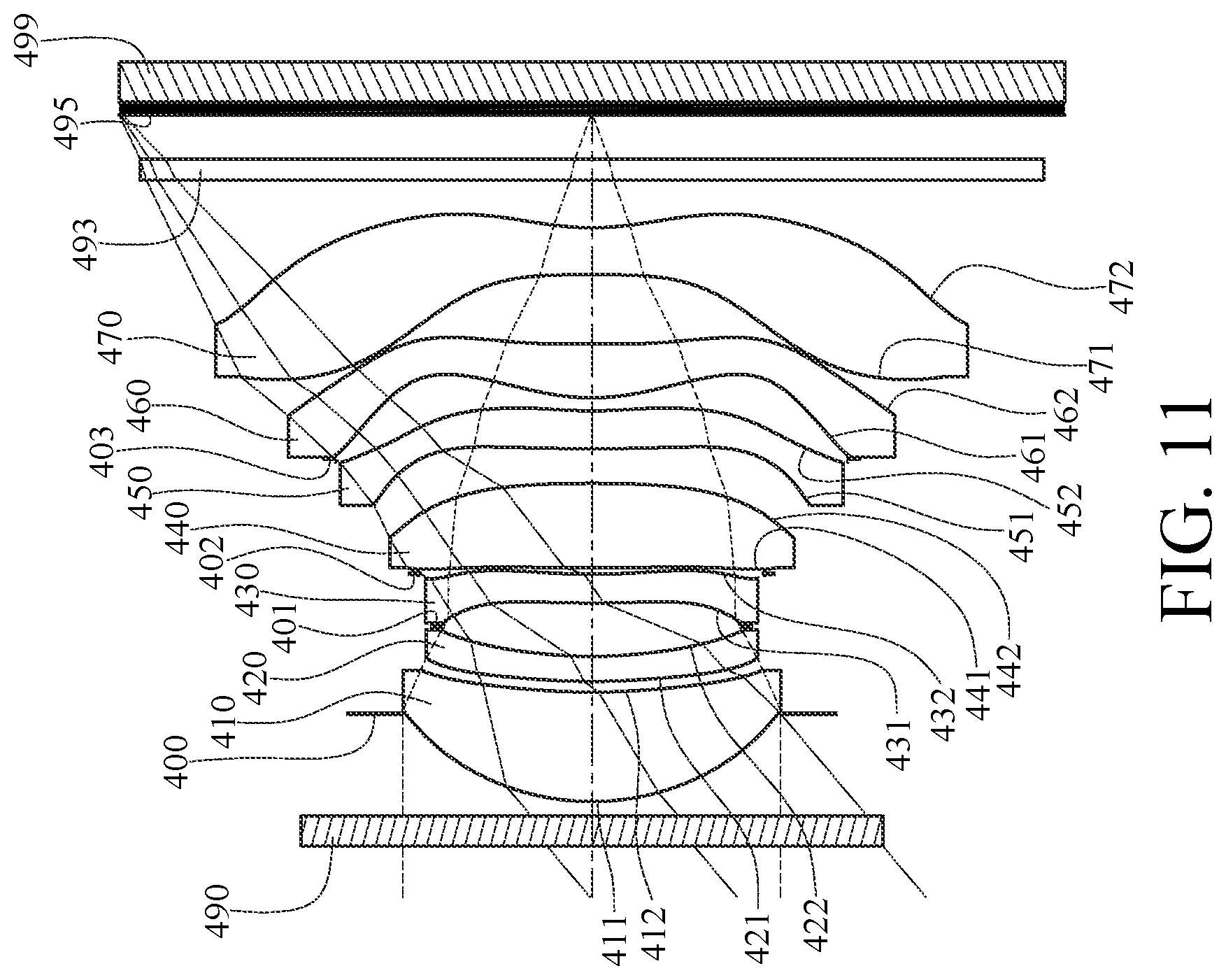 Patent US12313819 Figure 11 – Optical imaging lens assembly, image capturing unit and electronic device