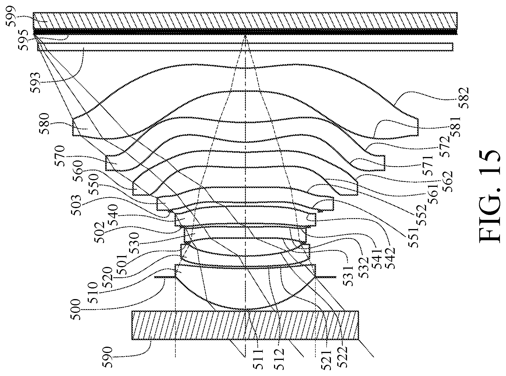 Patent US12313819 Figure 15 – Optical imaging lens assembly, image capturing unit and electronic device