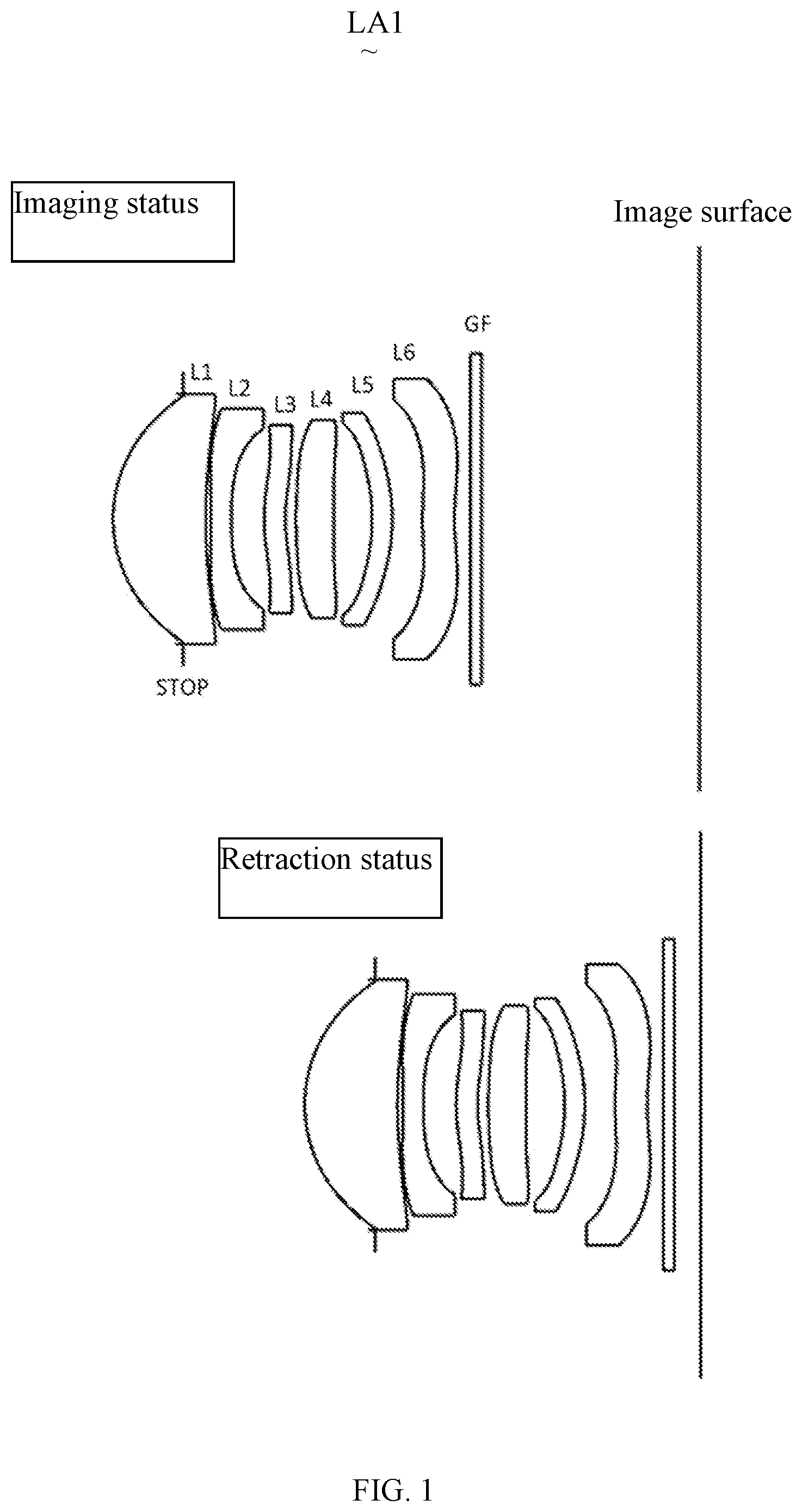 Patent US12313821 Figure 1 – Camera lens