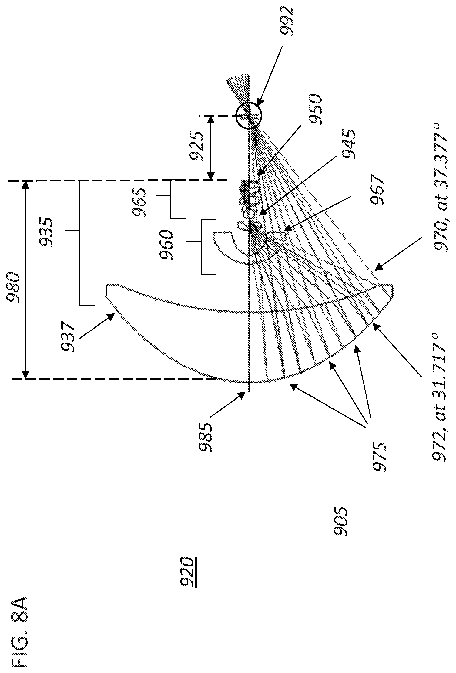 Patent US12313825 Figure 13 – Lens design for low parallax panoramic camera systems