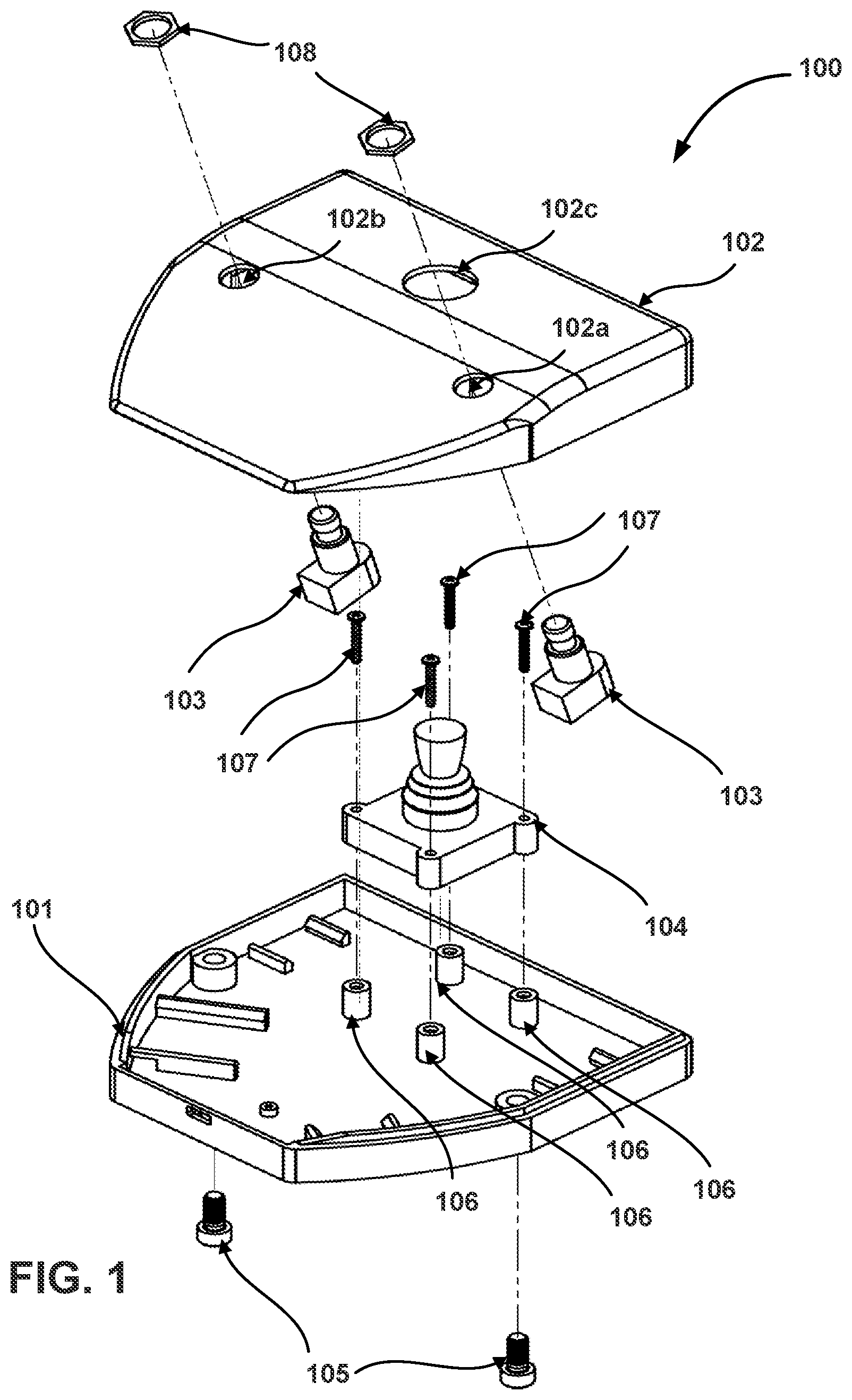 Patent US12313832 Figure 1 – Three-axis actuator for a portable microscope