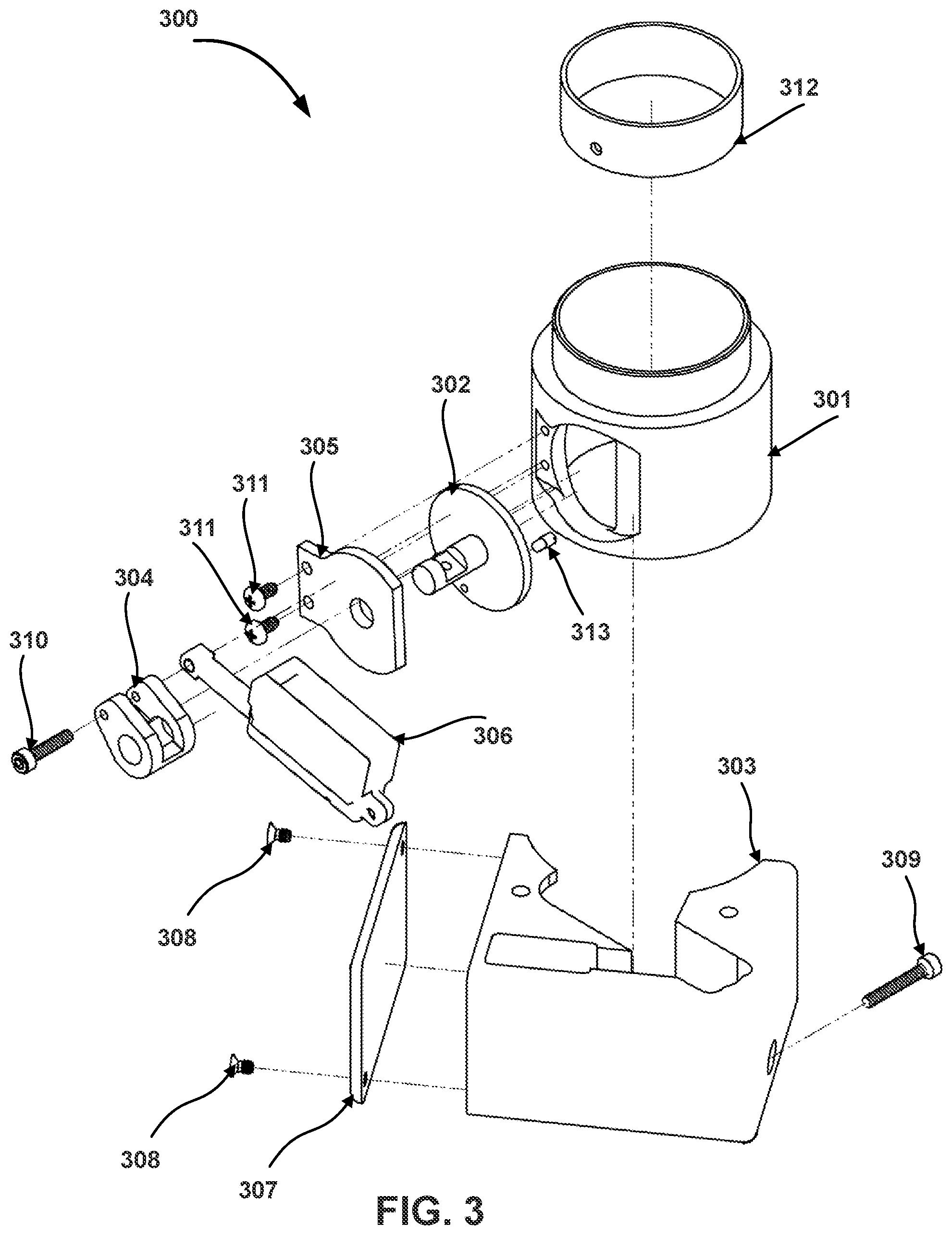 Patent US12313832 Figure 3 – Three-axis actuator for a portable microscope