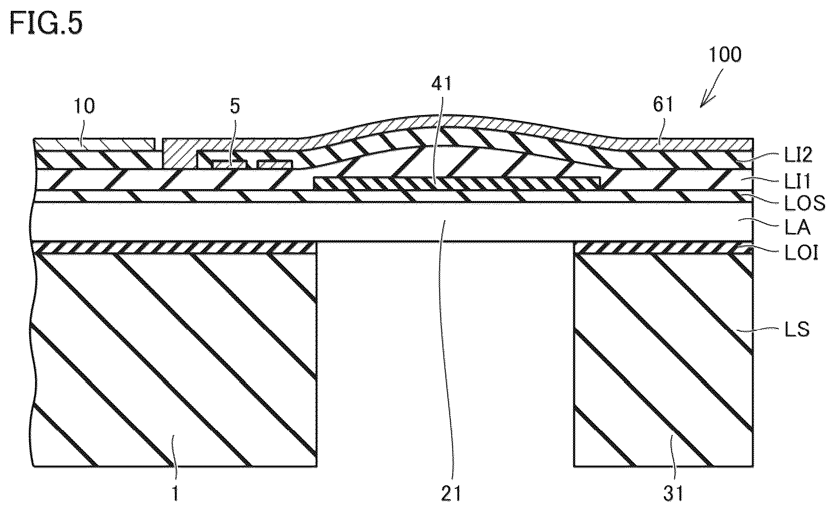 Patent US12313840 Figure 5 – Optical scanning device, distance measuring device, and method for manufacturing optical scanning device