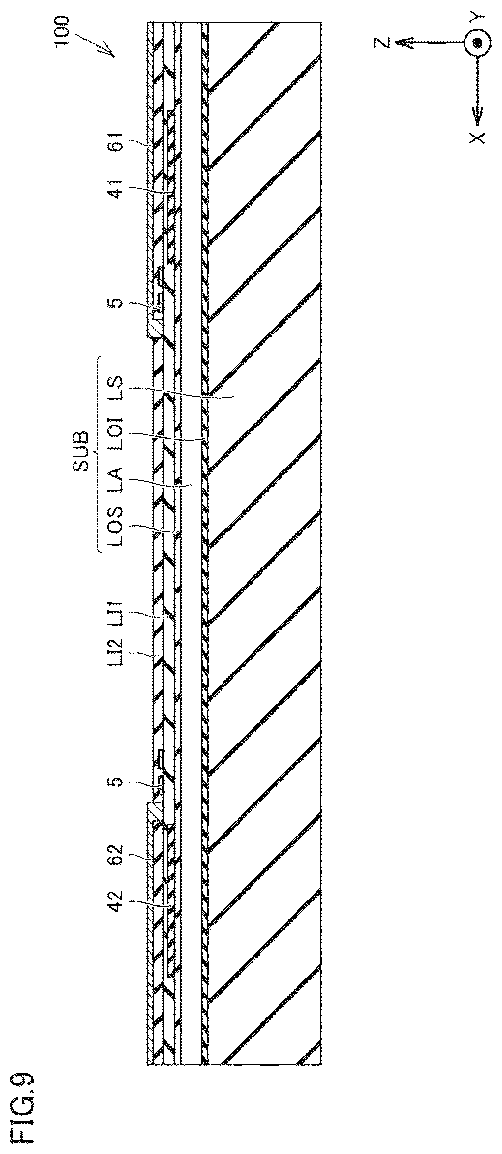 Patent US12313840 Figure 9 – Optical scanning device, distance measuring device, and method for manufacturing optical scanning device