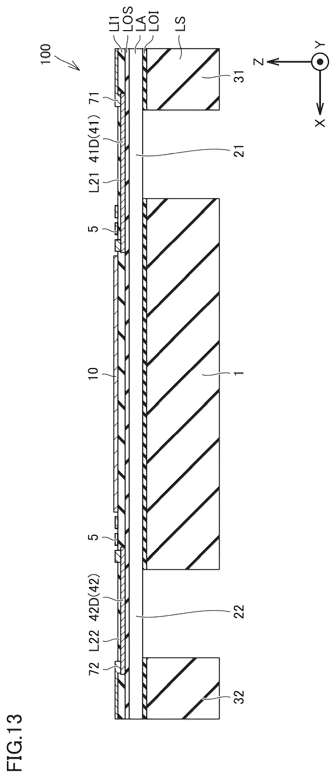 Patent US12313840 Figure 13 – Optical scanning device, distance measuring device, and method for manufacturing optical scanning device