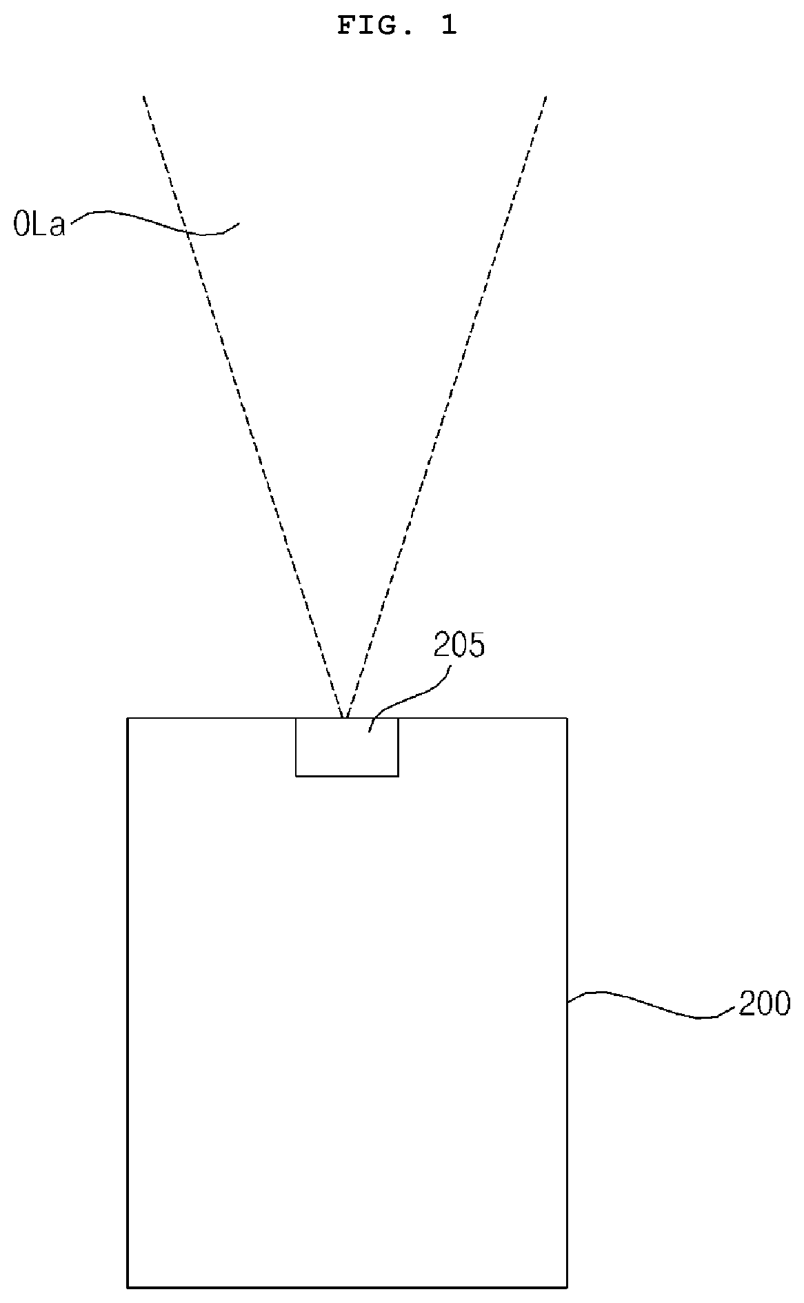 Patent US12313842 Figure 1 – Scanner and electronic device having same