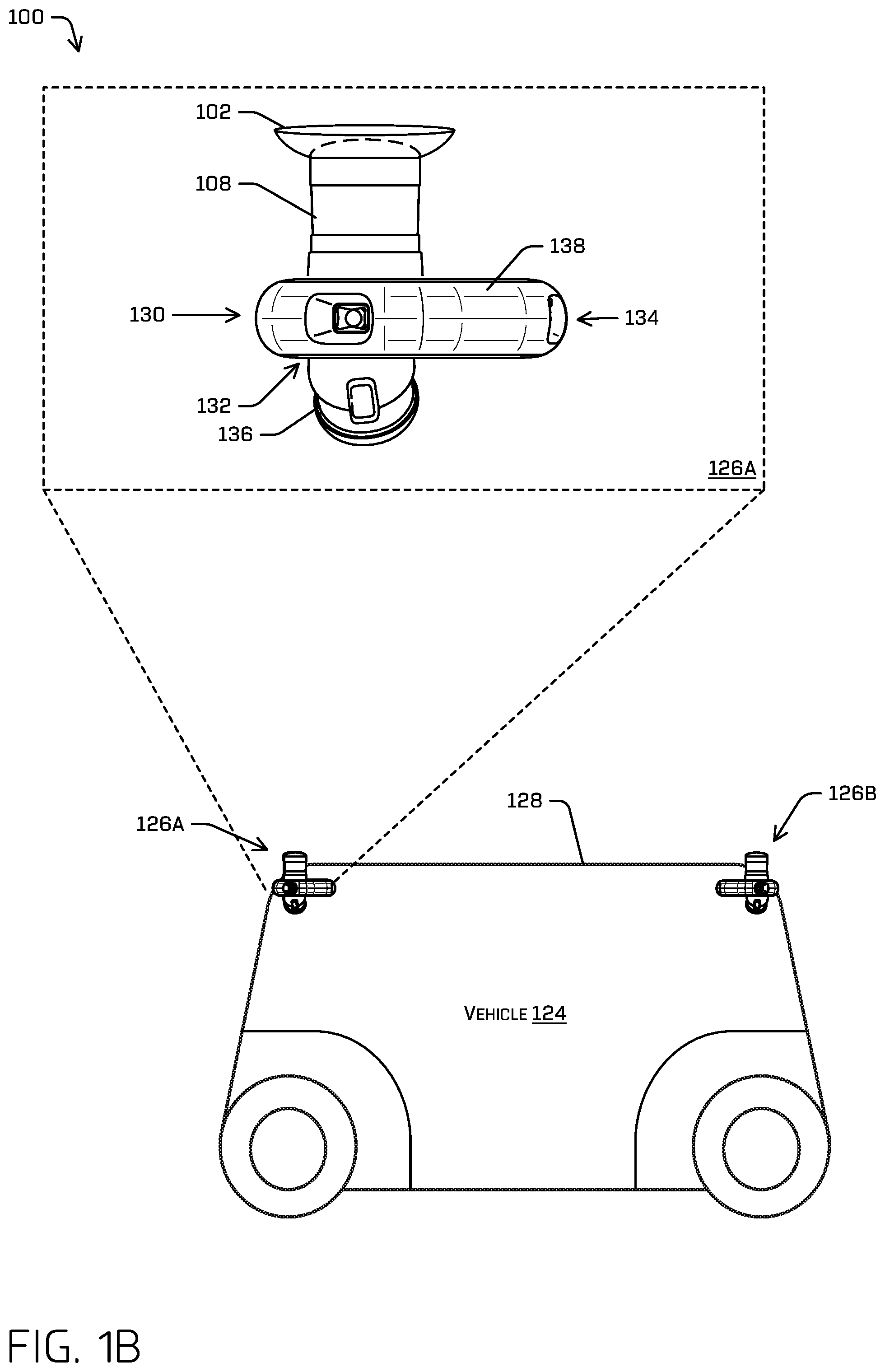 Patent US12313844 Figure 2 – Sensor cover with drain
