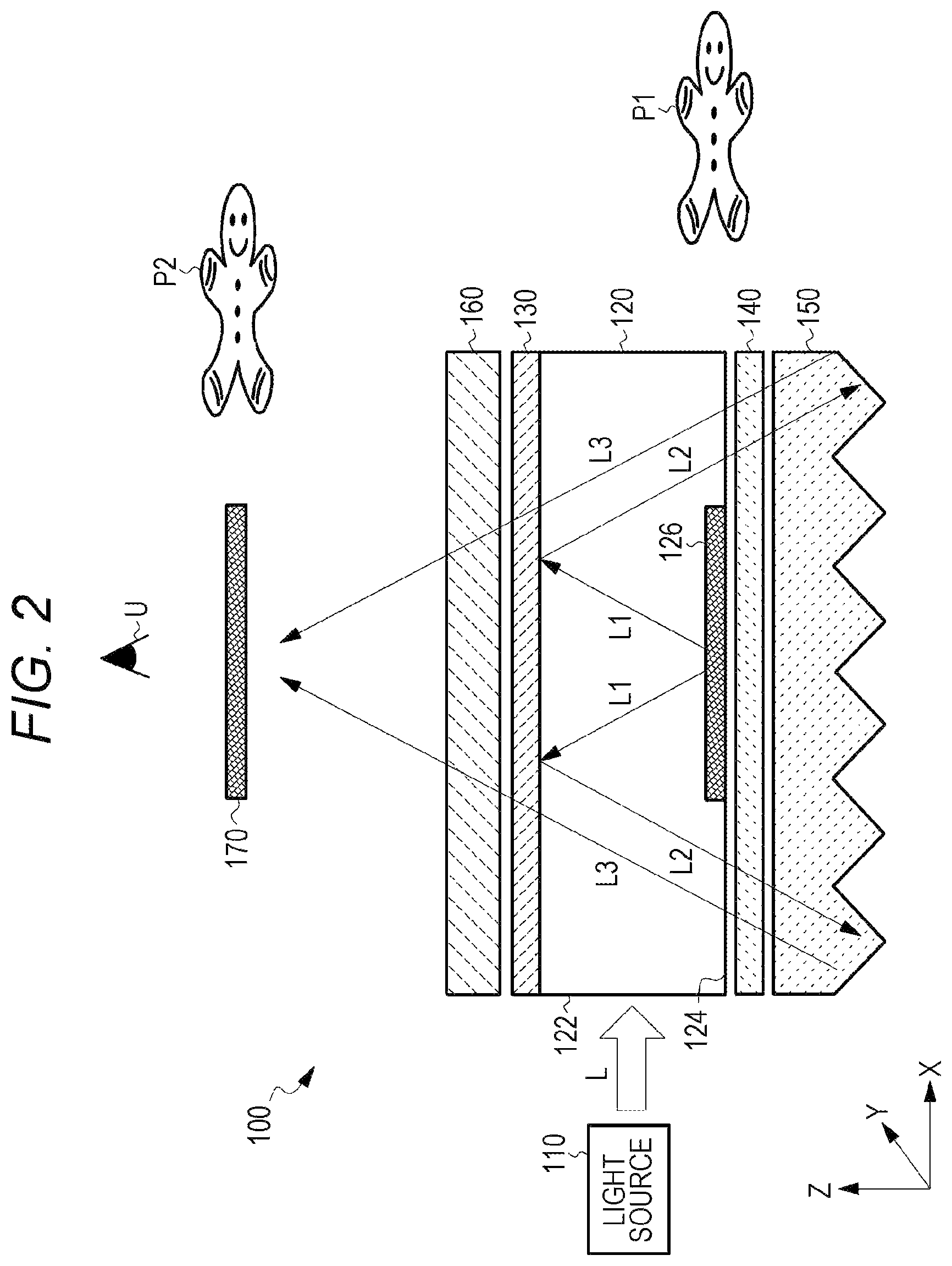 Patent US12313846 Figure 2 – Display device