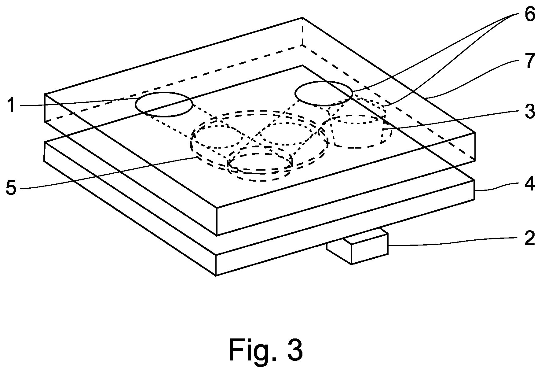 Patent US12313851 Figure 3 – Device for generating and displaying an image on an observation field using a multifunctional diffractive element