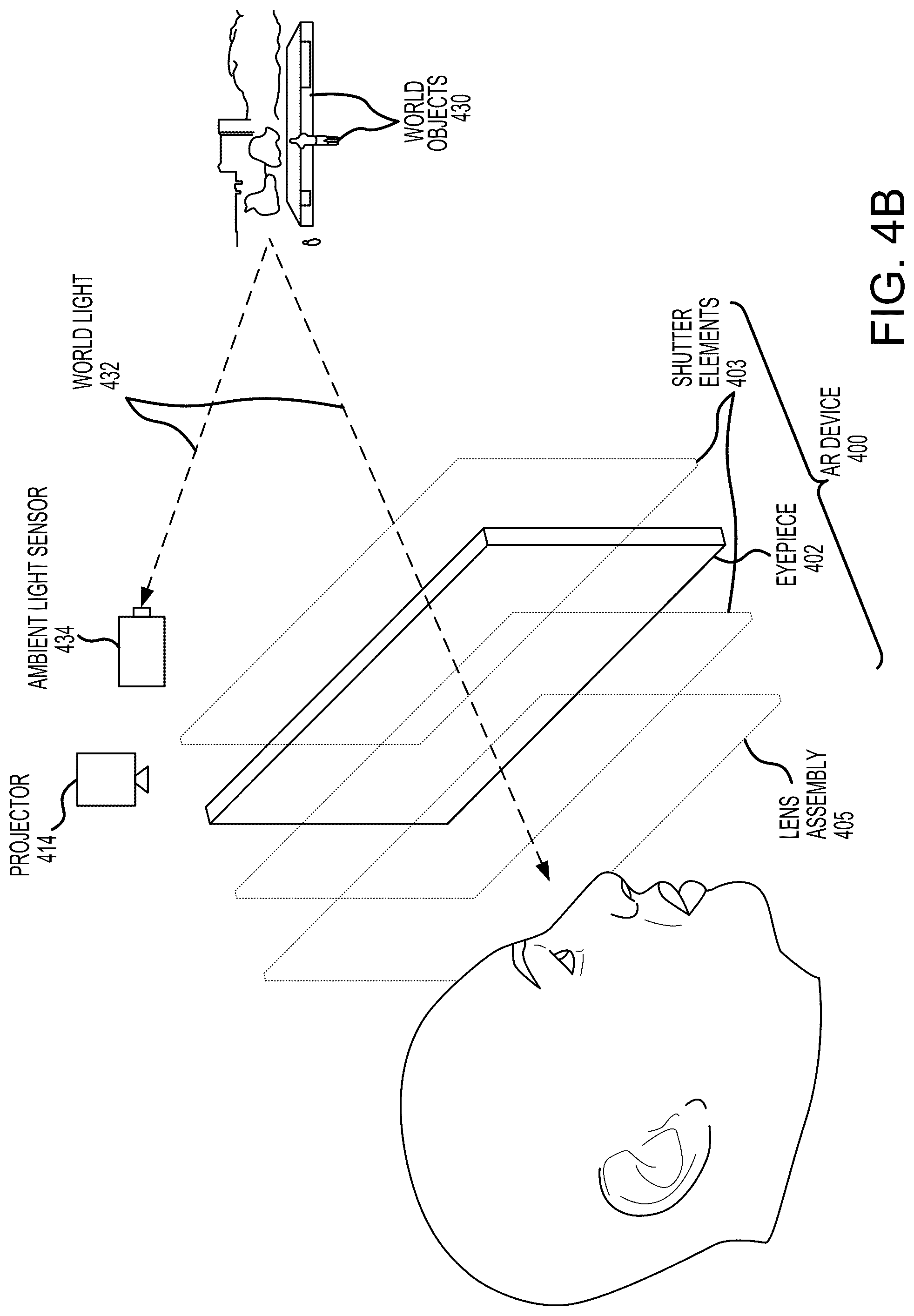 Patent US12313852 Figure 5 – Time-multiplexed display of virtual content at various depths