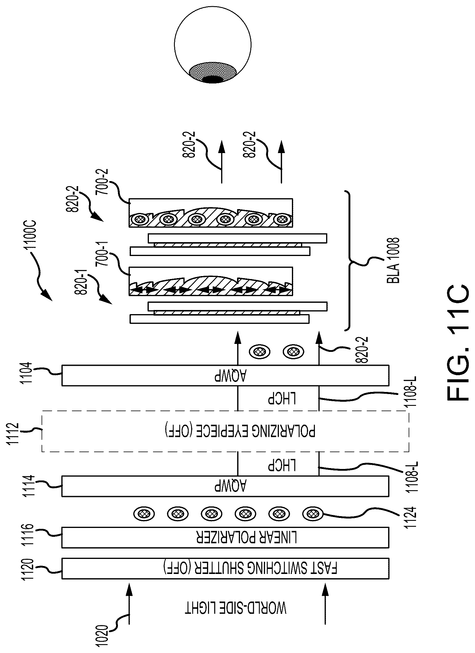 Patent US12313852 Figure 19 – Time-multiplexed display of virtual content at various depths
