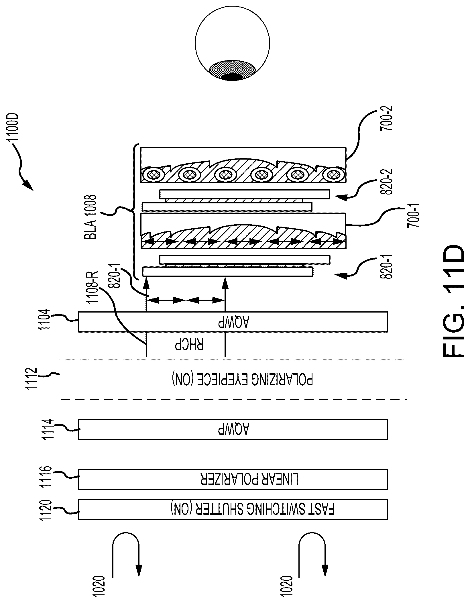 Patent US12313852 Figure 20 – Time-multiplexed display of virtual content at various depths