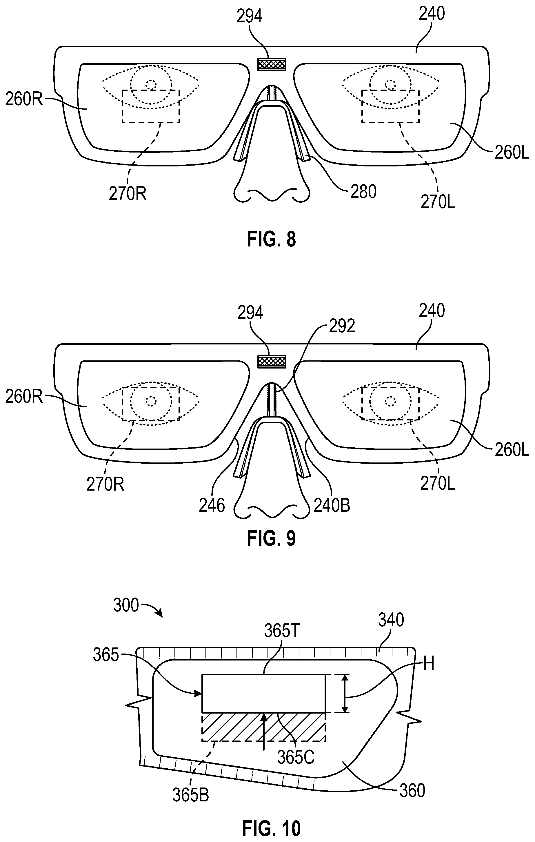 Patent US12313853 Figure 5 – Adjustable frame assembly and augmented reality eyewear with adjustable frame assembly