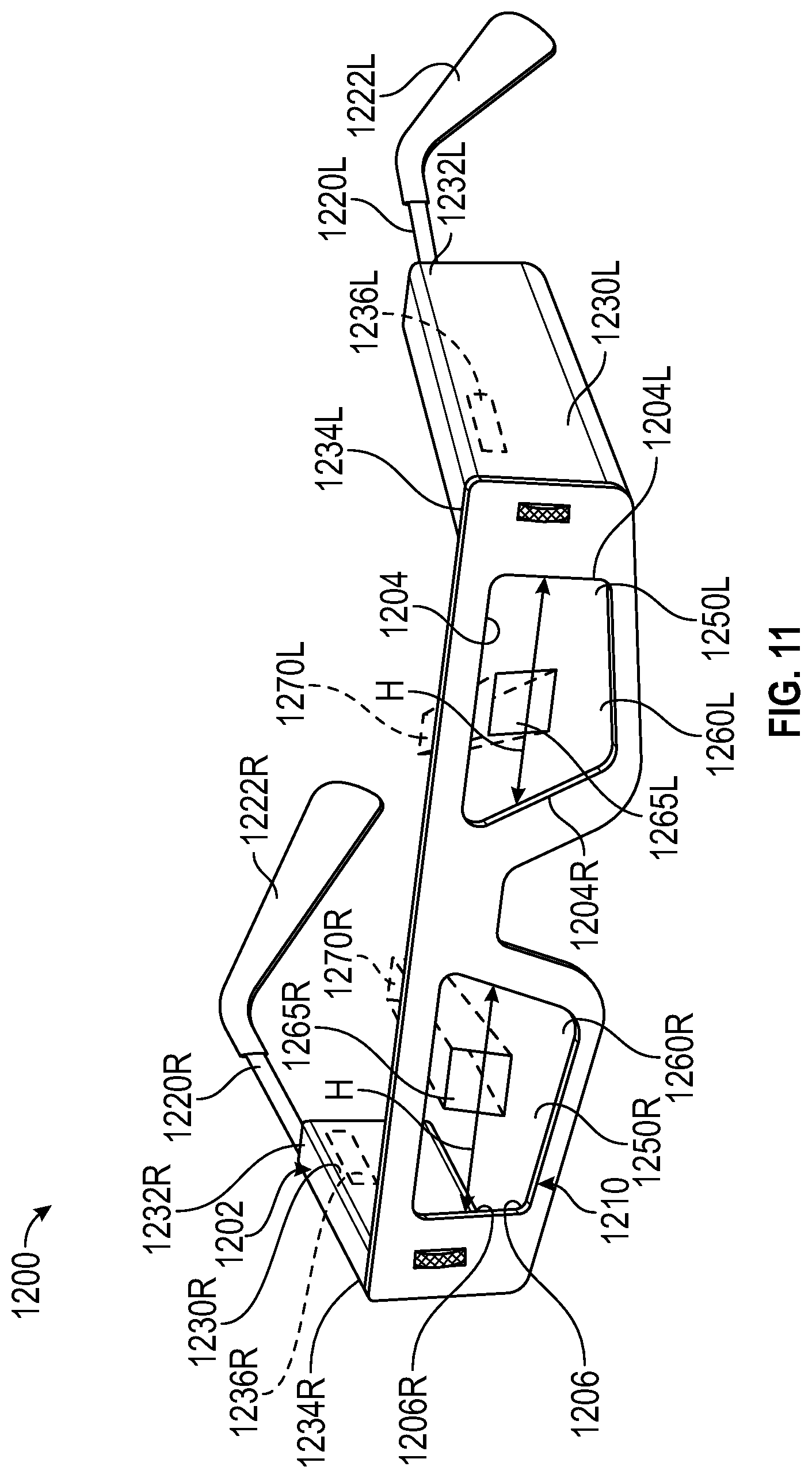 Patent US12313853 Figure 6 – Adjustable frame assembly and augmented reality eyewear with adjustable frame assembly