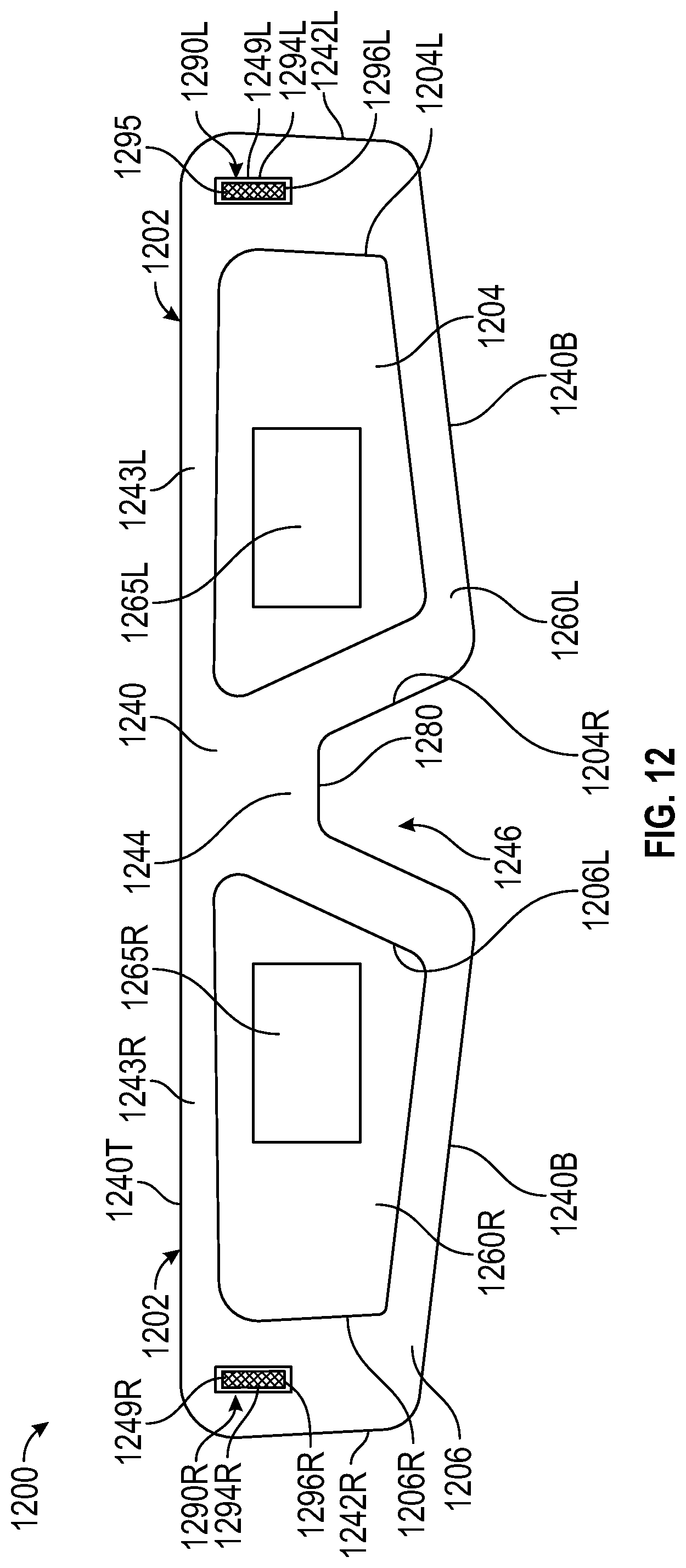 Patent US12313853 Figure 7 – Adjustable frame assembly and augmented reality eyewear with adjustable frame assembly