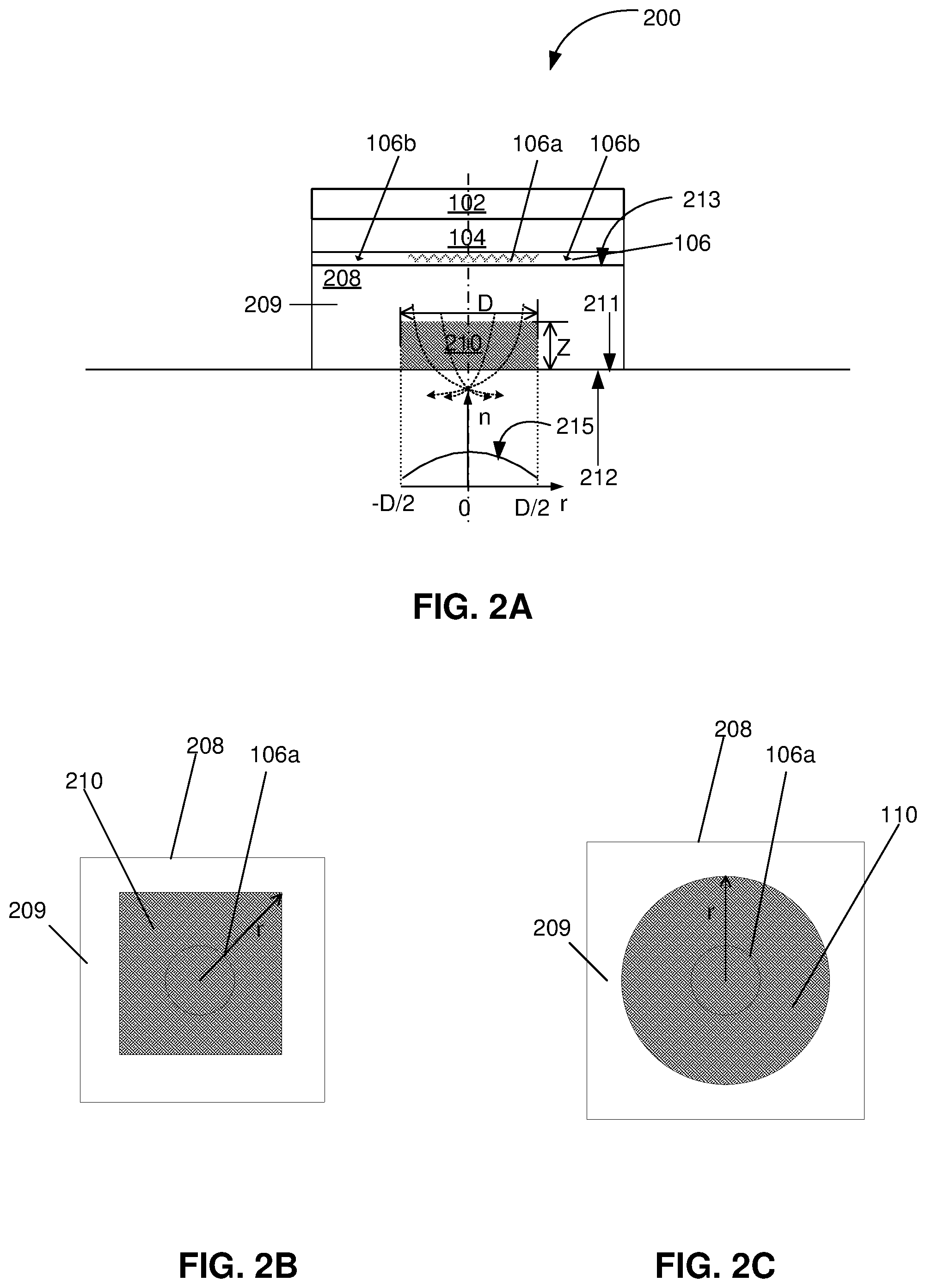Patent US12313859 Figure 2 – Grin lens structure in micro-LED devices