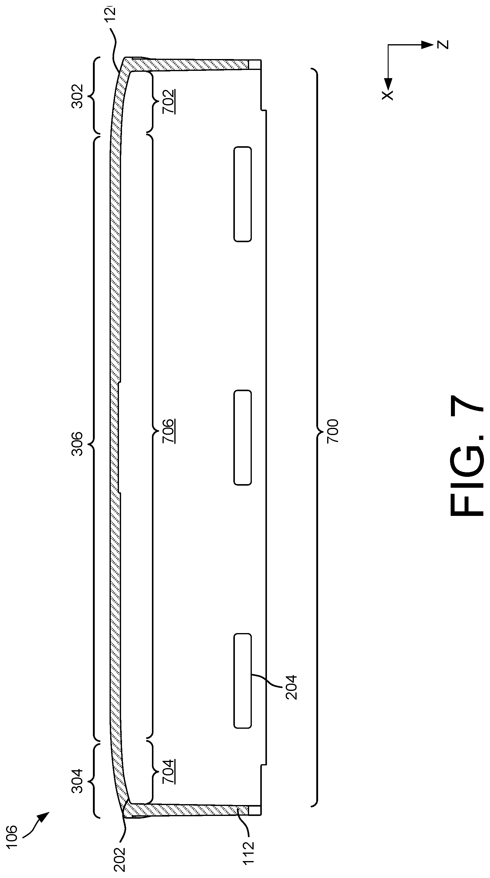 Patent US12313861 Figure 7 – Fresnel lens with variable-angle translation edges