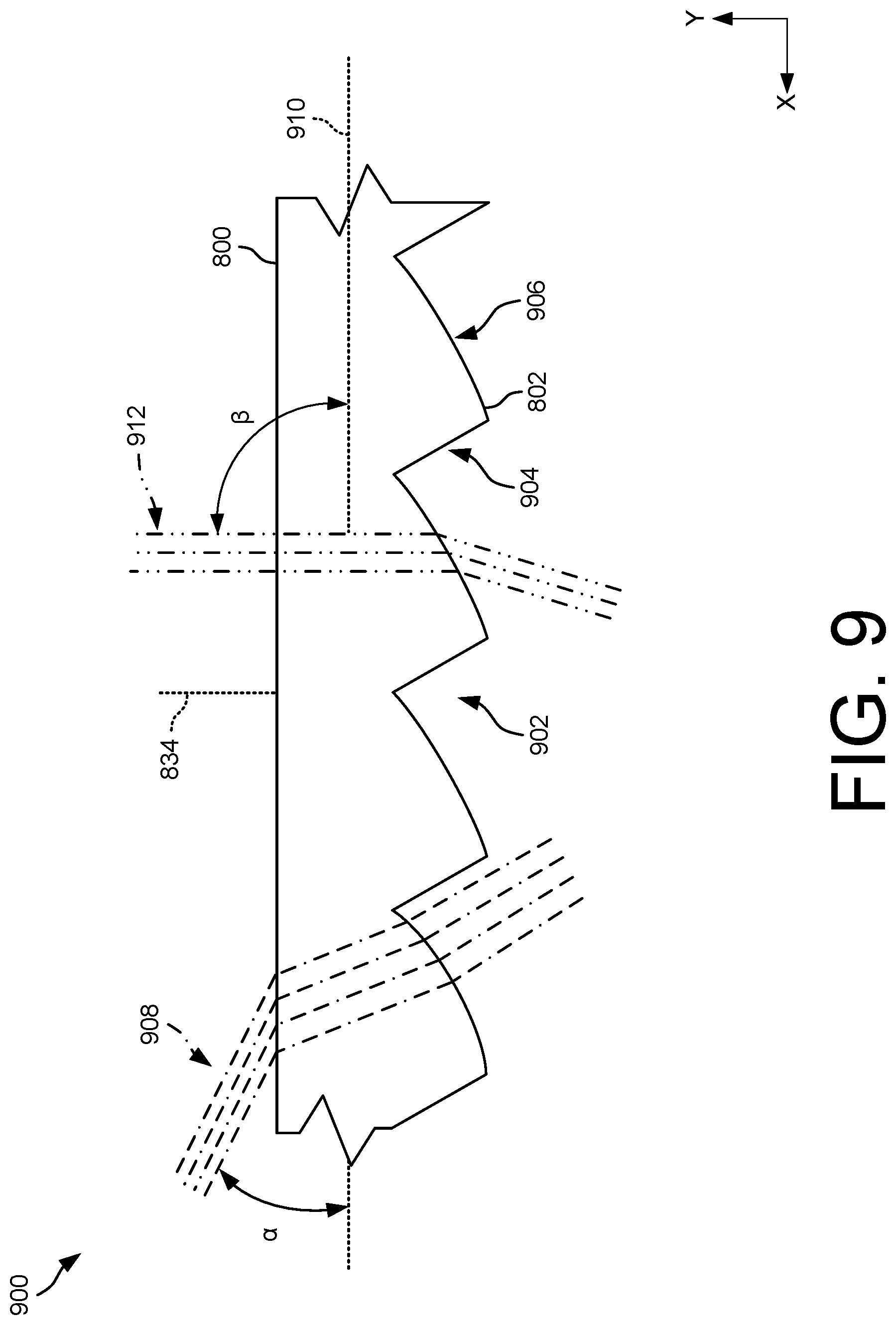 Patent US12313861 Figure 10 – Fresnel lens with variable-angle translation edges