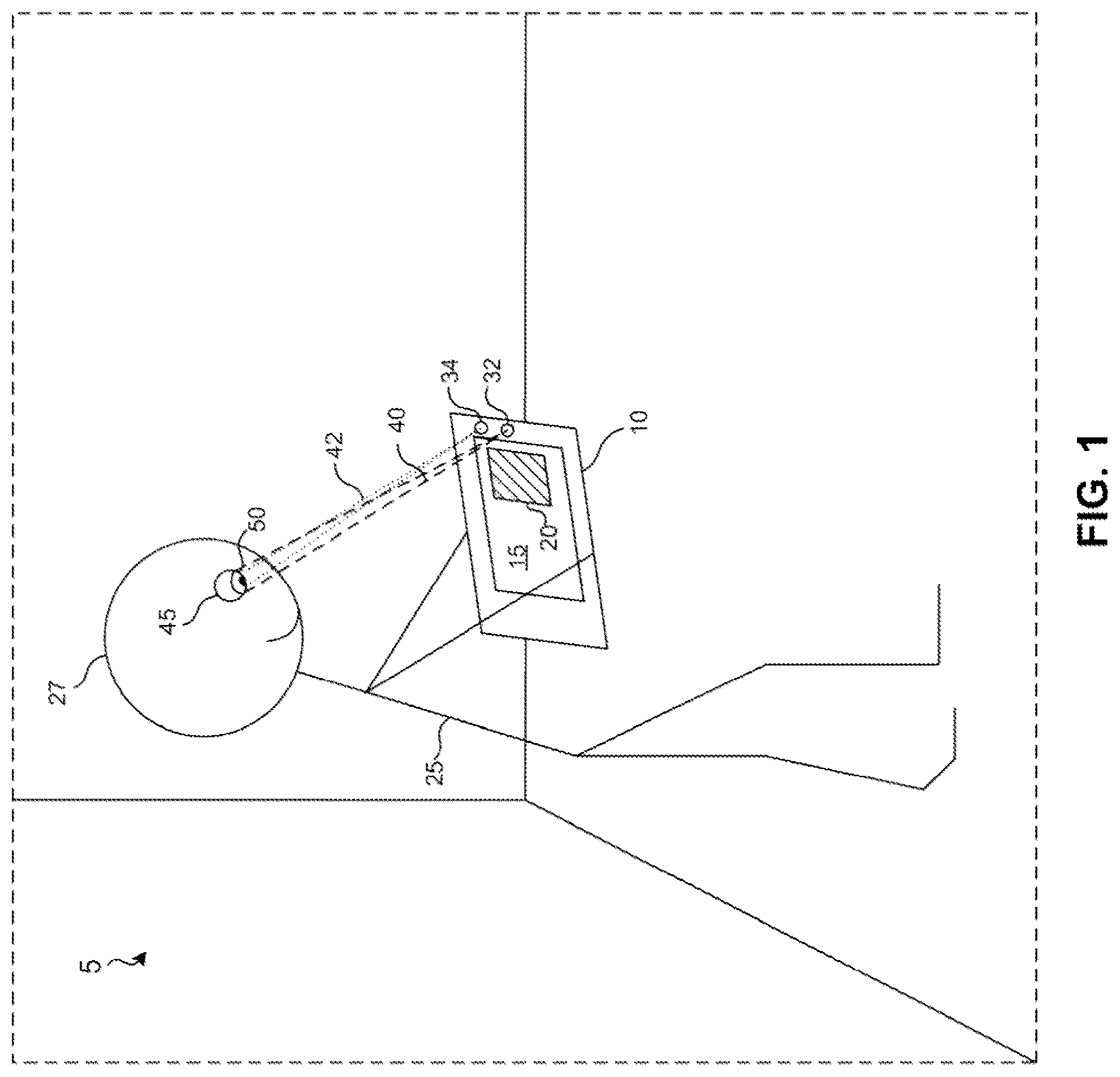 Patent US12313862 — Glint analysis using multi-zone lens — Figure 1