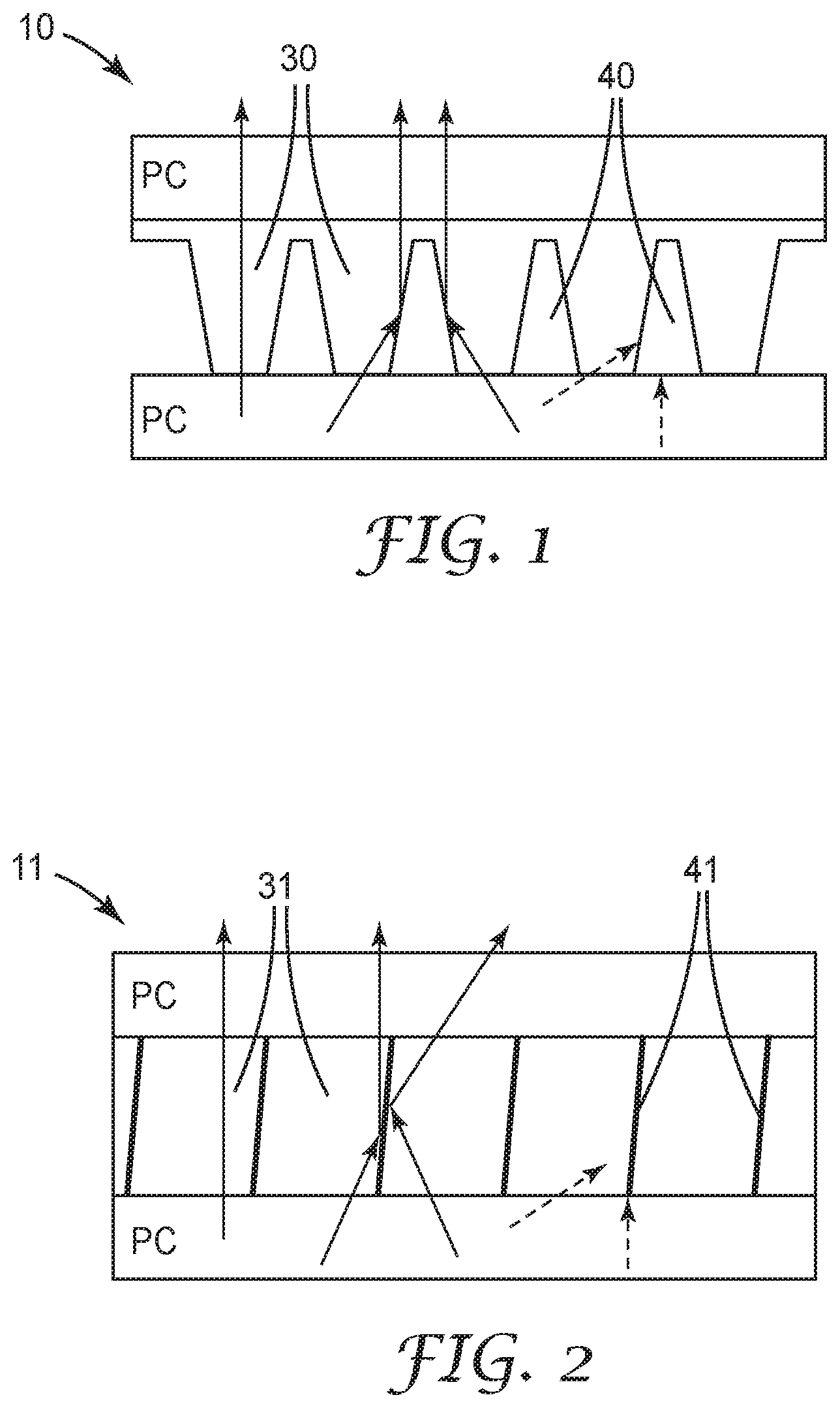 Patent US12313864 — High transmission light control film comprising alternating transmissive and absorptive regions — Figure 1