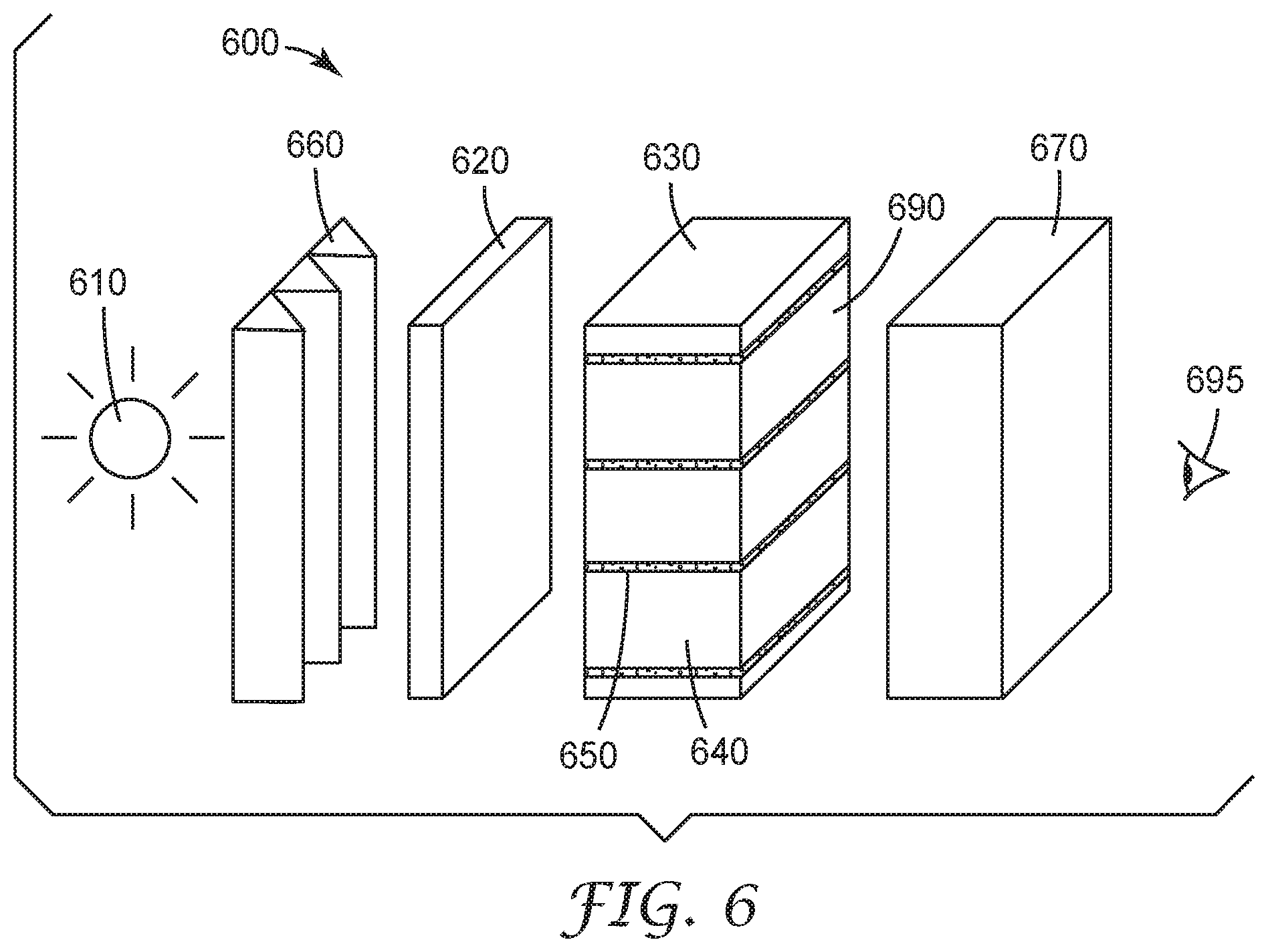 Patent US12313864 Figure 5 – High transmission light control film comprising alternating transmissive and absorptive regions