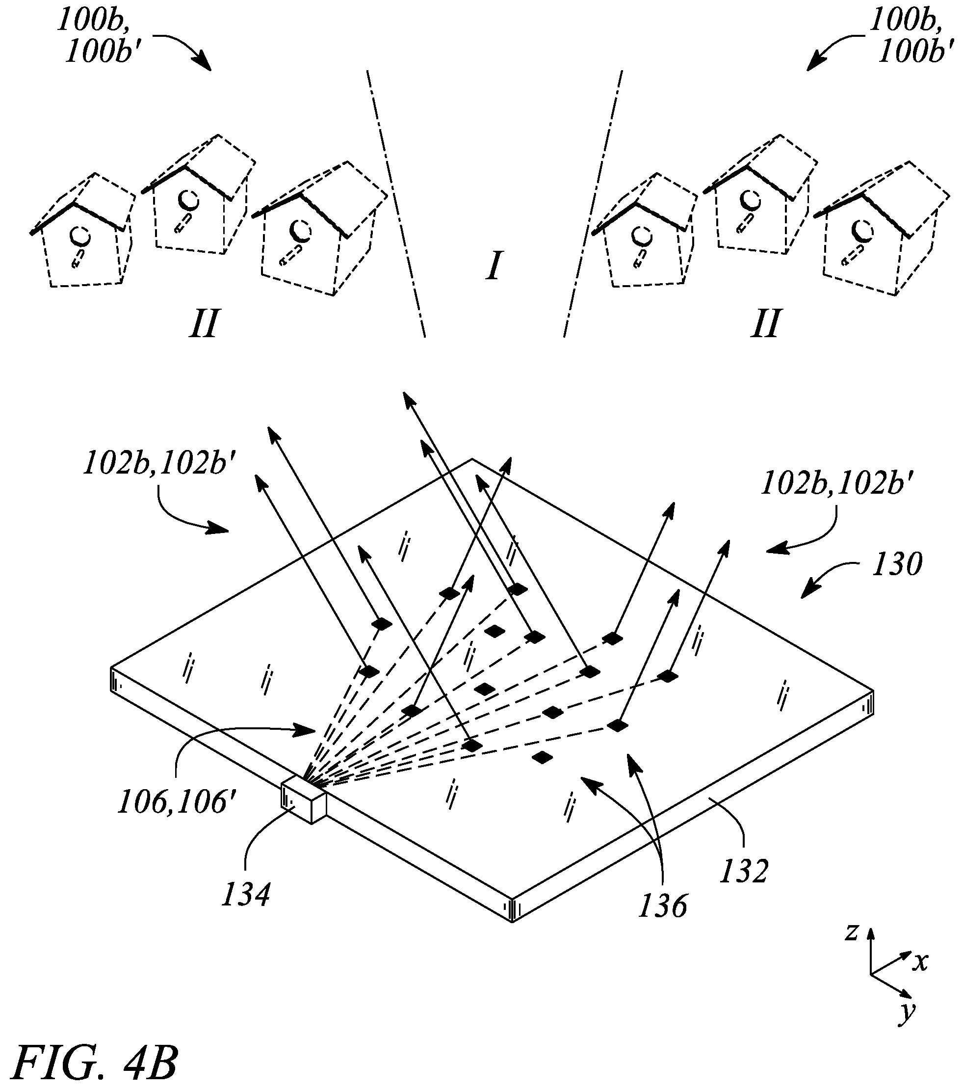 Patent US12313872 Figure 4 – Static-image augmented privacy display, mode-switchable privacy display system, and method