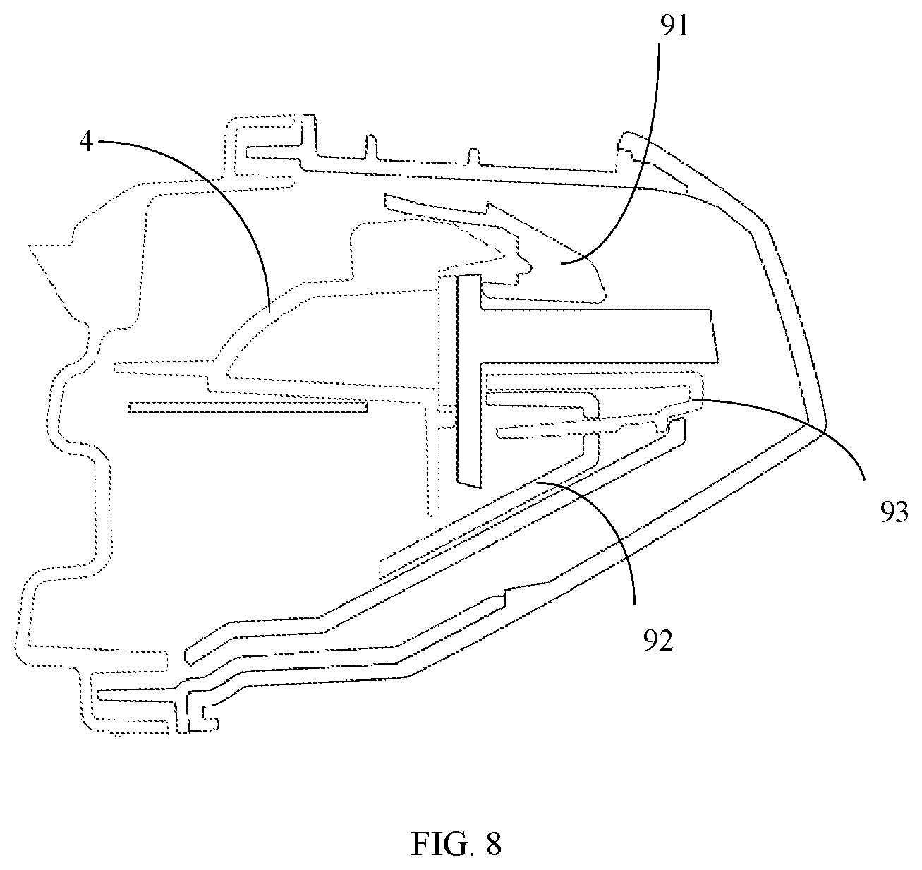 Patent US12313876 Figure 4 – Through-type lamp and vehicle