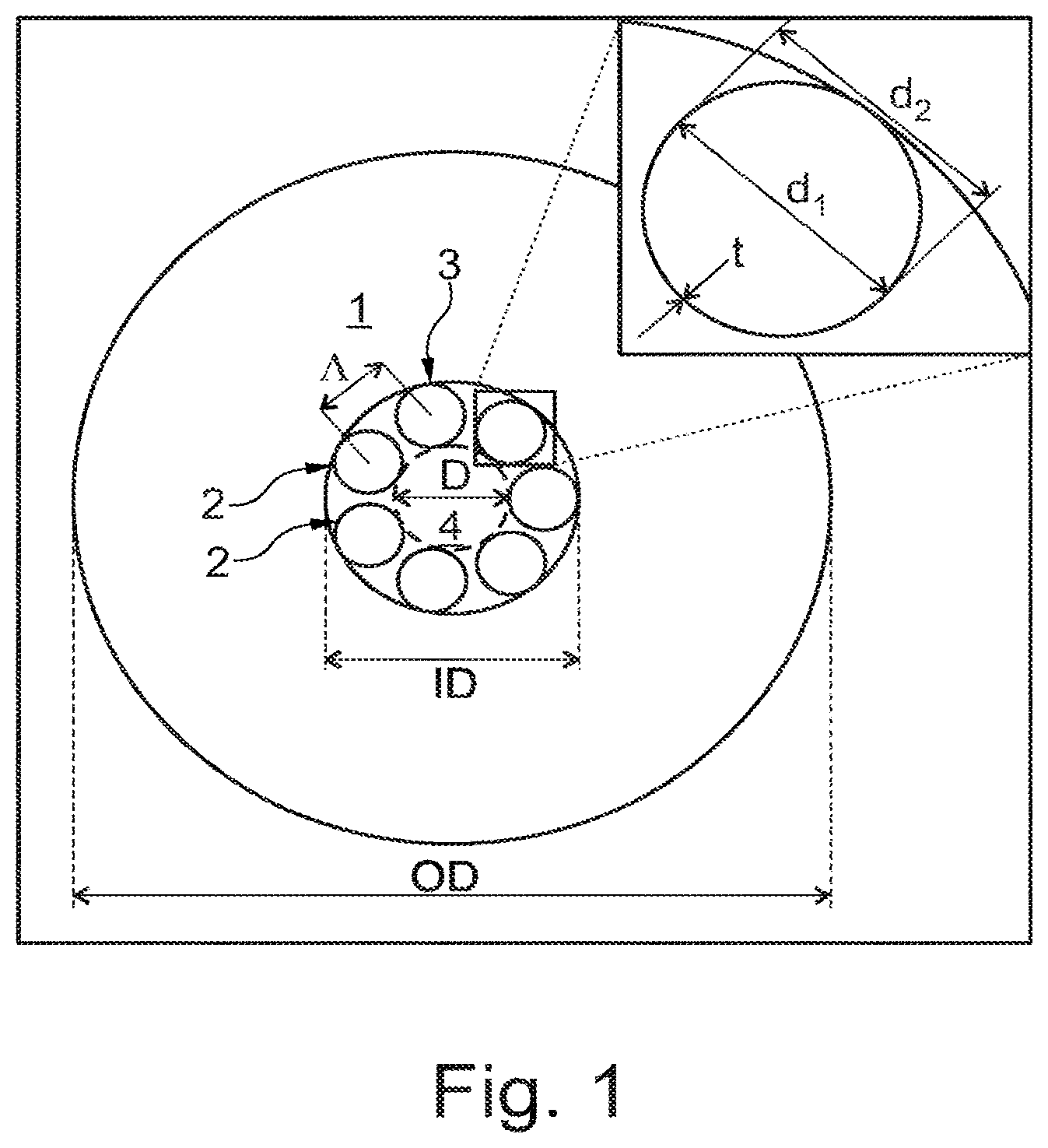 Patent US12313877 Figure 1 – Hollow core optical fiber and a laser system