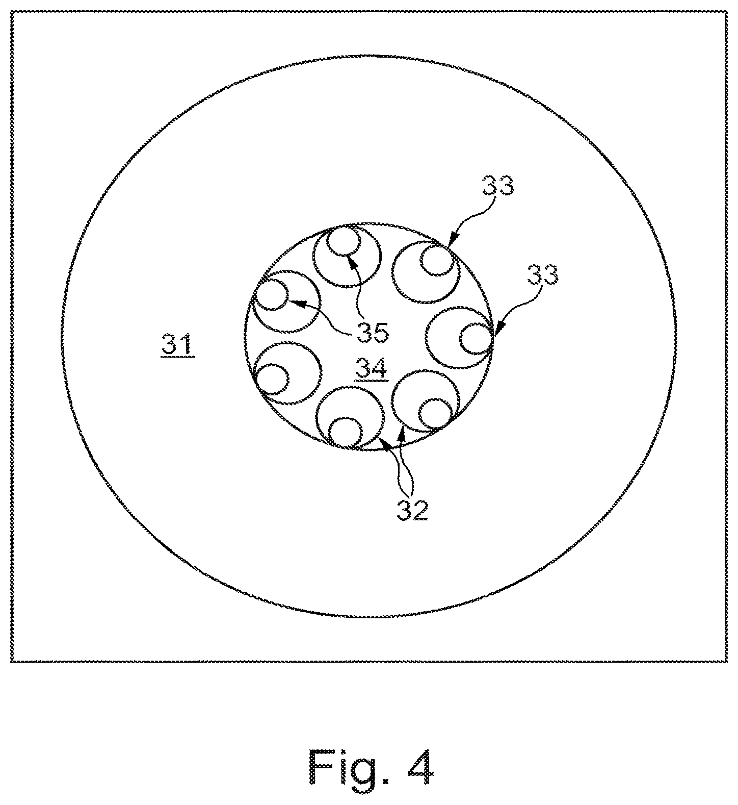 Patent US12313877 Figure 4 – Hollow core optical fiber and a laser system