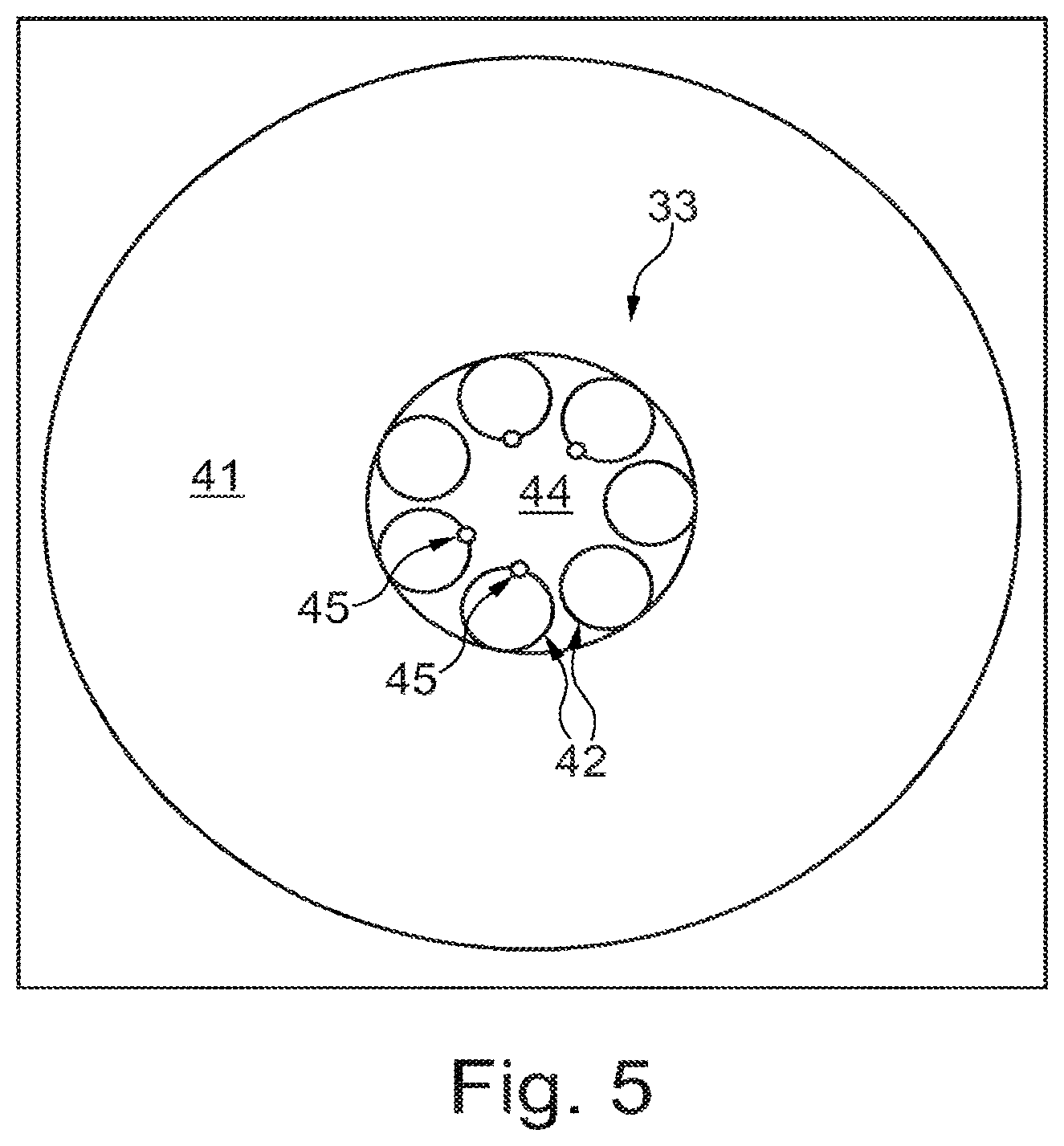 Patent US12313877 Figure 5 – Hollow core optical fiber and a laser system