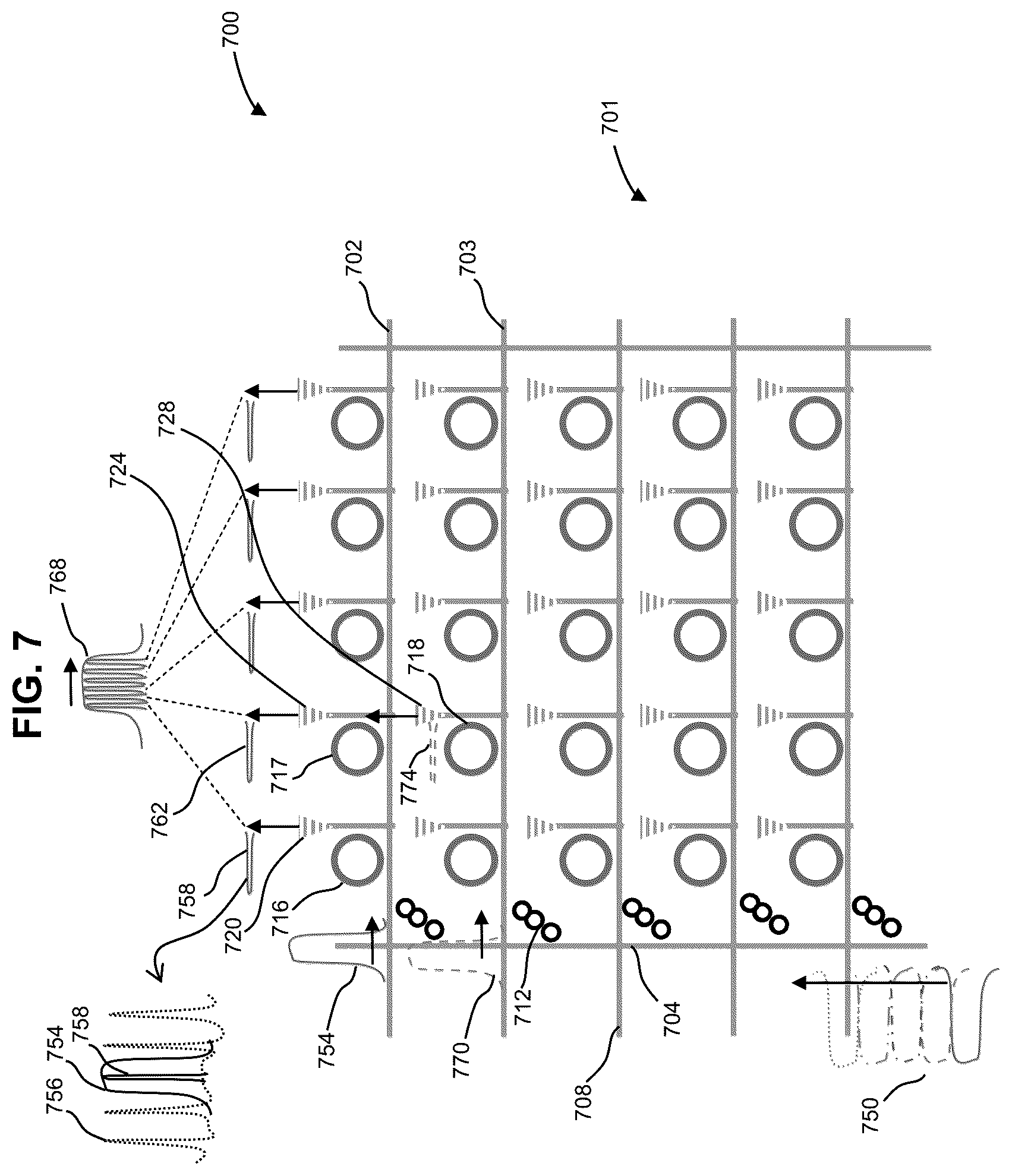 Patent US12313883 Figure 7 – Photonic beam steering device with wavelength sweep