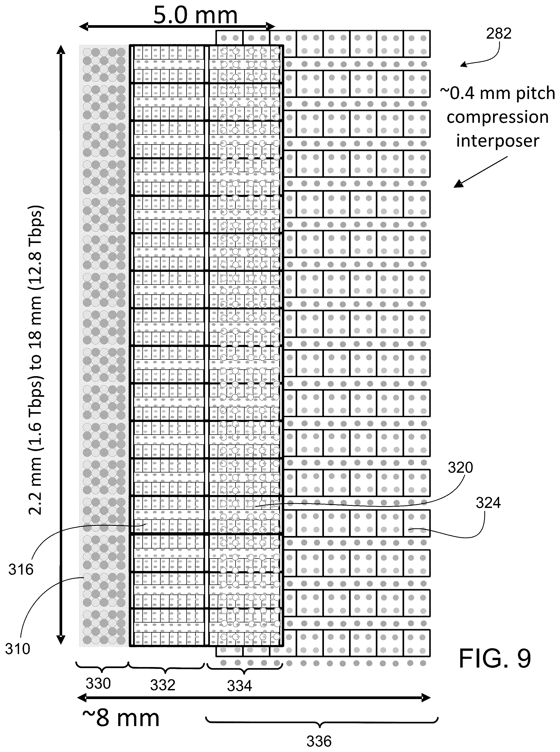 Patent US12313886 Figure 9 – Data processing systems including optical communication modules
