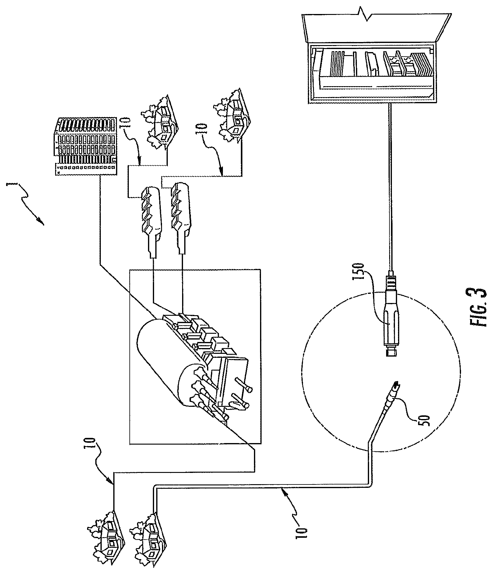 Patent US12313888 Figure 4 – Female hardened optical connectors for use with male plug connectors