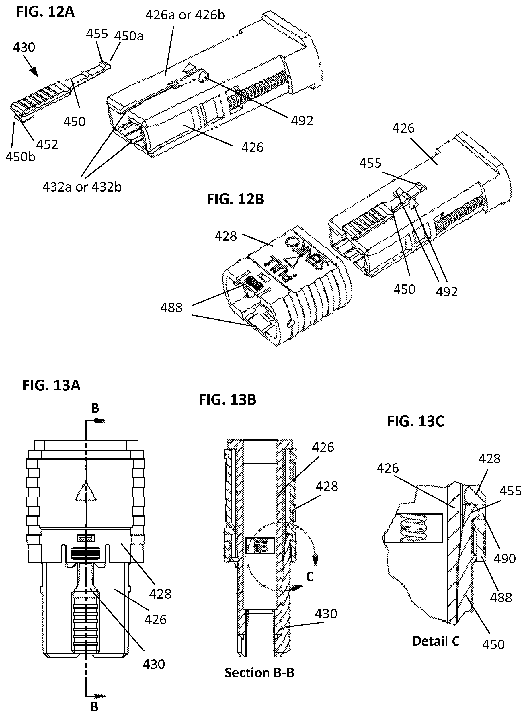 Patent US12313889 Figure 7 – Optical fiber connector with changeable polarity